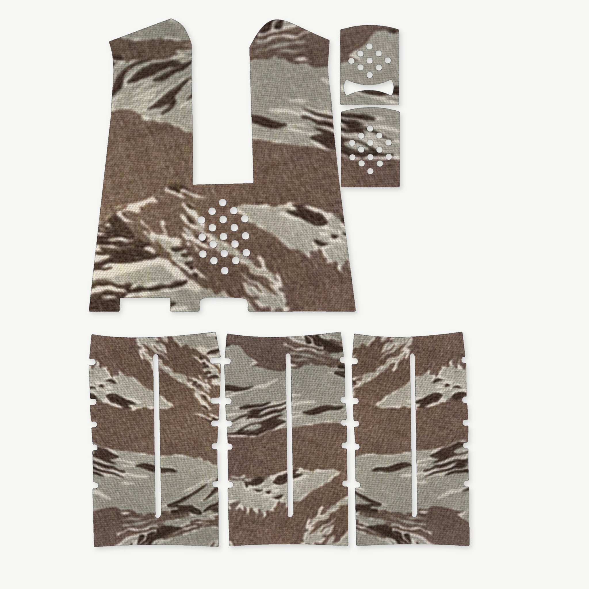 Grip Kit for Magpul MIAD Gen 1.1 - die-cut Cordura 1000D kit pieces in Tiger Stripe (ABU) - Combat Textiles