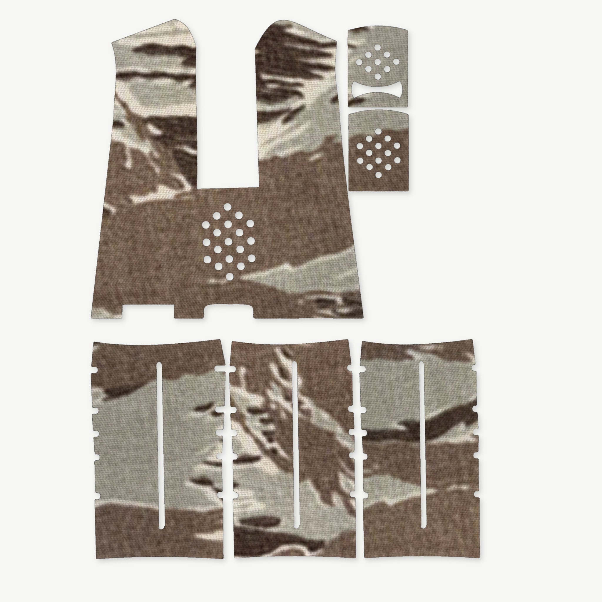 Grip Kit for Magpul MIAD Gen 1.1 - die-cut Cordura 1000D kit pieces in Tiger Stripe (ABU) - Combat Textiles