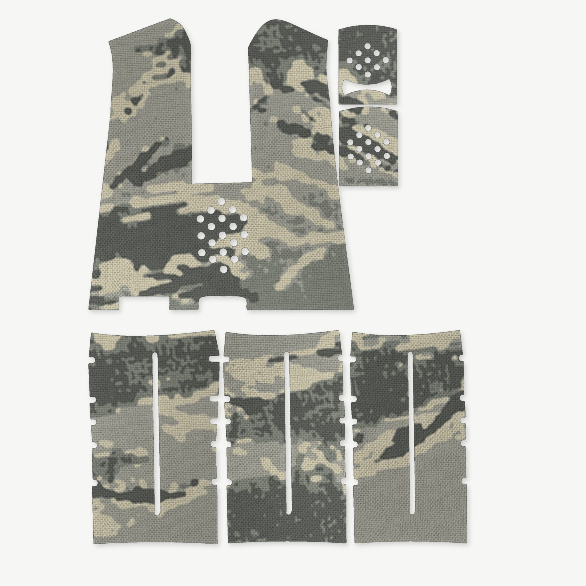 Grip Kit for Magpul MIAD Gen 1.1 - die-cut Cordura 1000D kit pieces in Tiger Stripe (ABU) - Combat Textiles