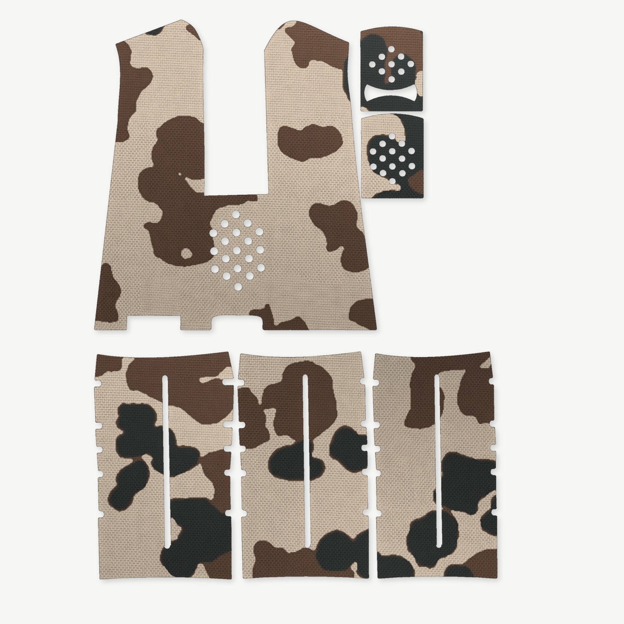 Grip Kit for Magpul MIAD Gen 1.1 - die-cut Cordura 1000D kit pieces in Tropentarn - Combat Textiles