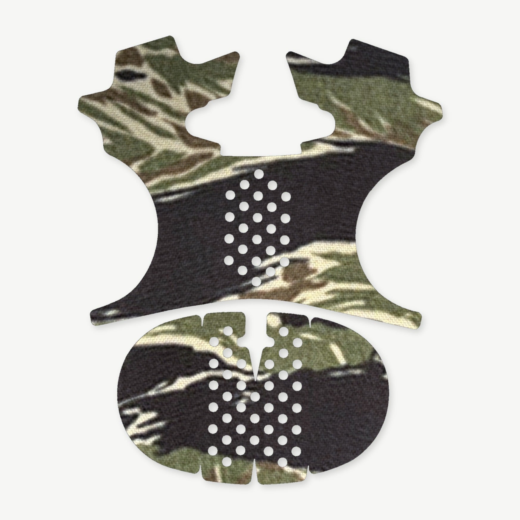 Grip Kit for Smith & Wesson CSX - die-cut Cordura 1000D kit pieces in Tiger Stripe (Green/Black) - Combat Textiles