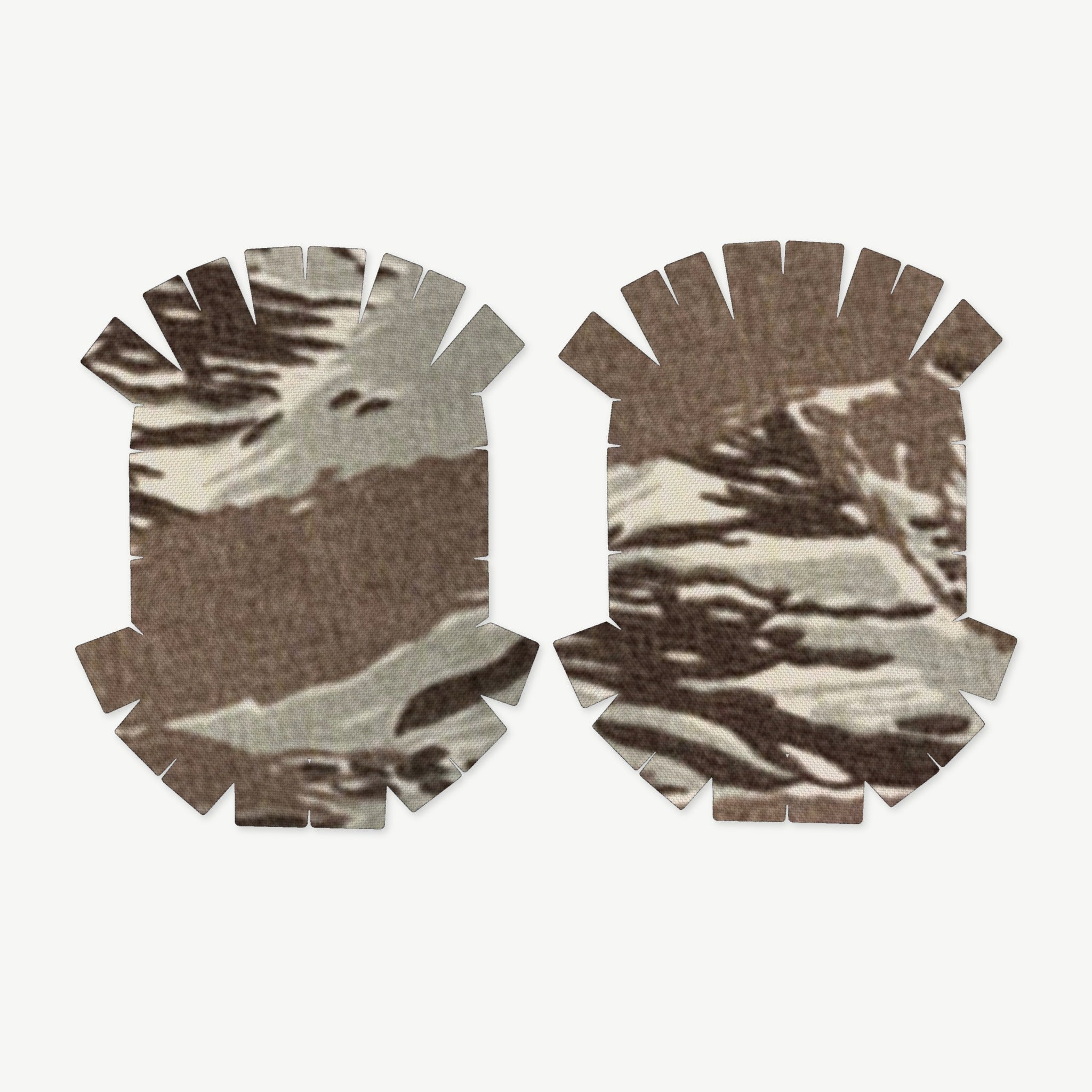 Ear Pro Wrap Kit for Walker’s Razor Slim (Passive) - die-cut Cordura 1000D kit pieces in Tiger Stripe (ABU) - Combat Textiles