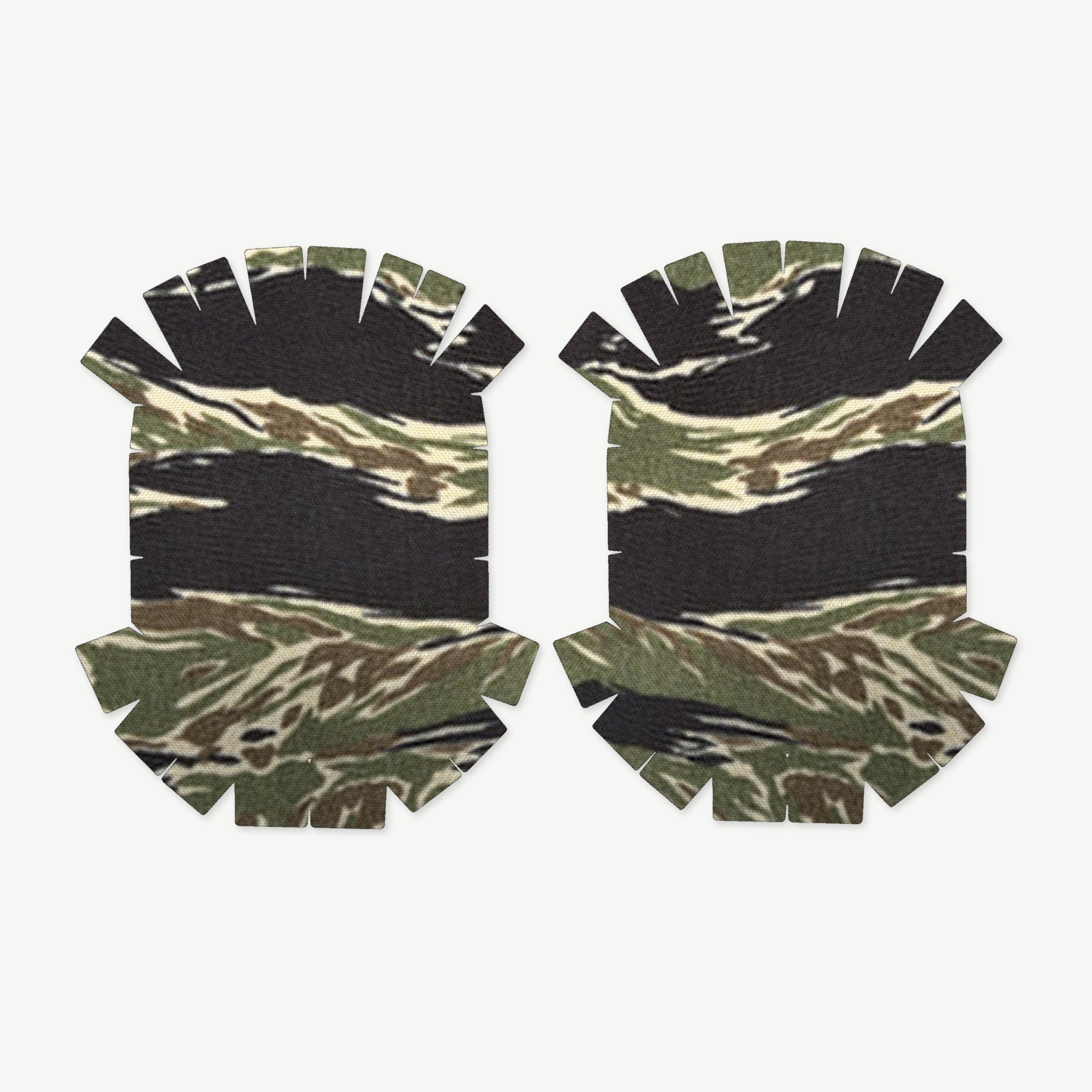 Ear Pro Wrap Kit for Walker’s Razor Slim (Passive) - die-cut Cordura 1000D kit pieces in Tiger Stripe (Green/Black) - Combat Textiles