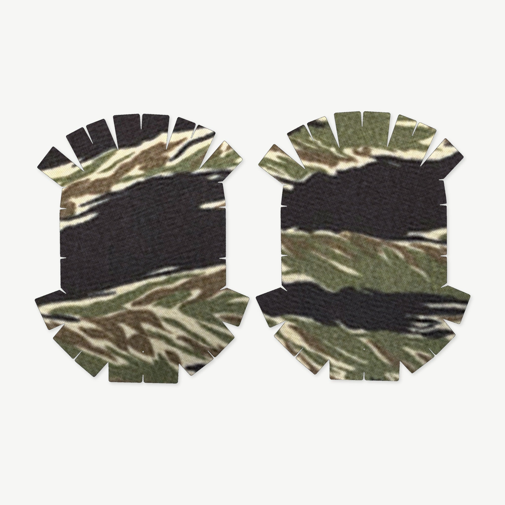 Ear Pro Wrap Kit for Walker’s Razor Slim (Passive) - die-cut Cordura 1000D kit pieces in Tiger Stripe (Green/Black) - Combat Textiles