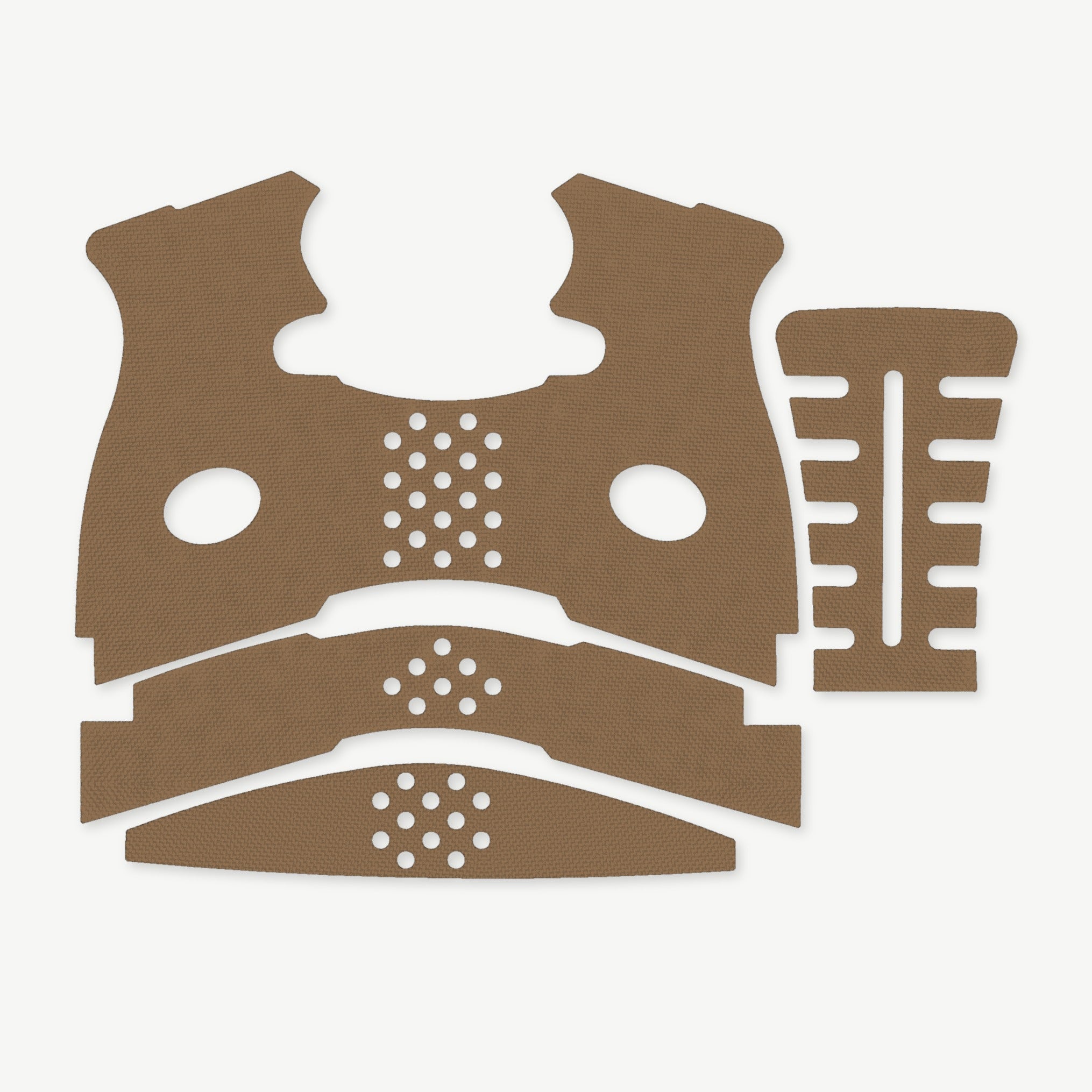 Grip Kit for FNS 9/40C - die-cut Cordura 1000D kit pieces in Coyote - Combat Textiles