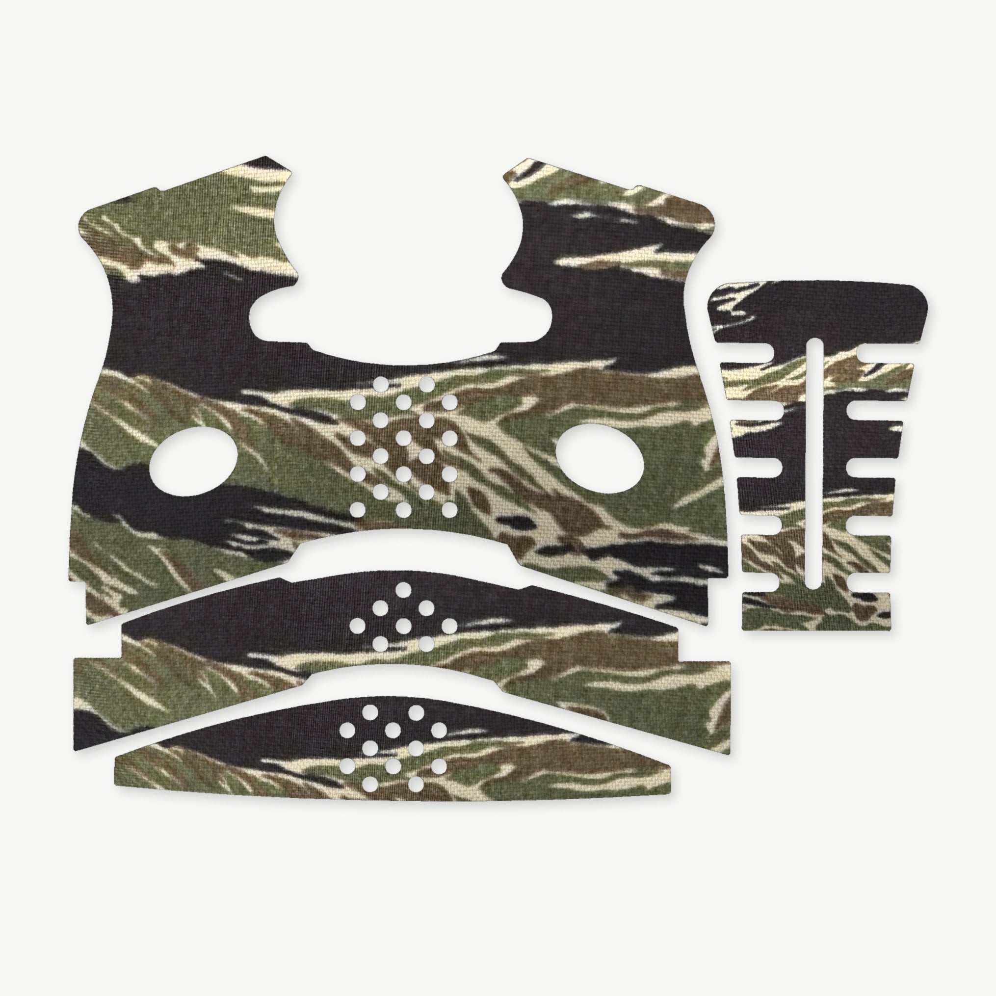 Grip Kit for FNS 9/40C - die-cut Cordura 1000D kit pieces in Tiger Stripe (Green/Black) - Combat Textiles