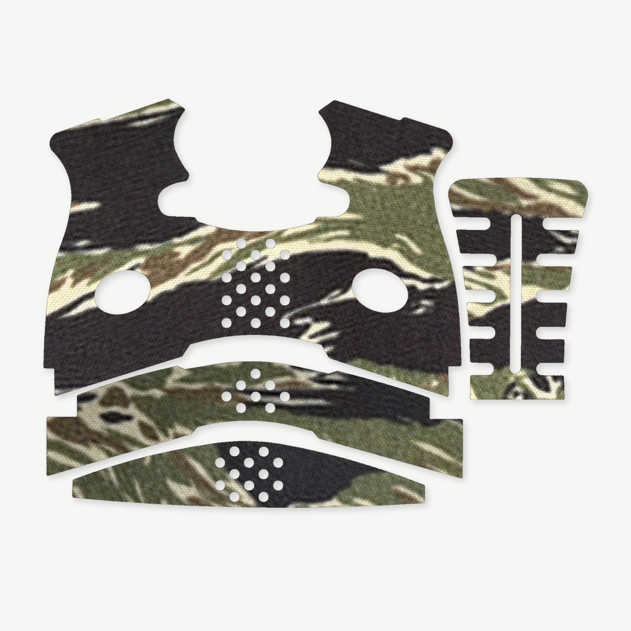 Grip Kit for FNS 9/40C - die-cut Cordura 1000D kit pieces in Tiger Stripe (Green/Black) - Combat Textiles