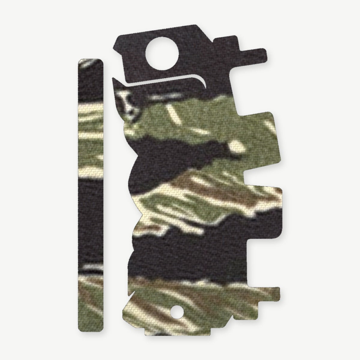 Light Wrap Kit for Streamlight TLR-7 (side switch) - die-cut Cordura 1000D kit pieces in Tiger Stripe (Green/Black) - Combat Textiles