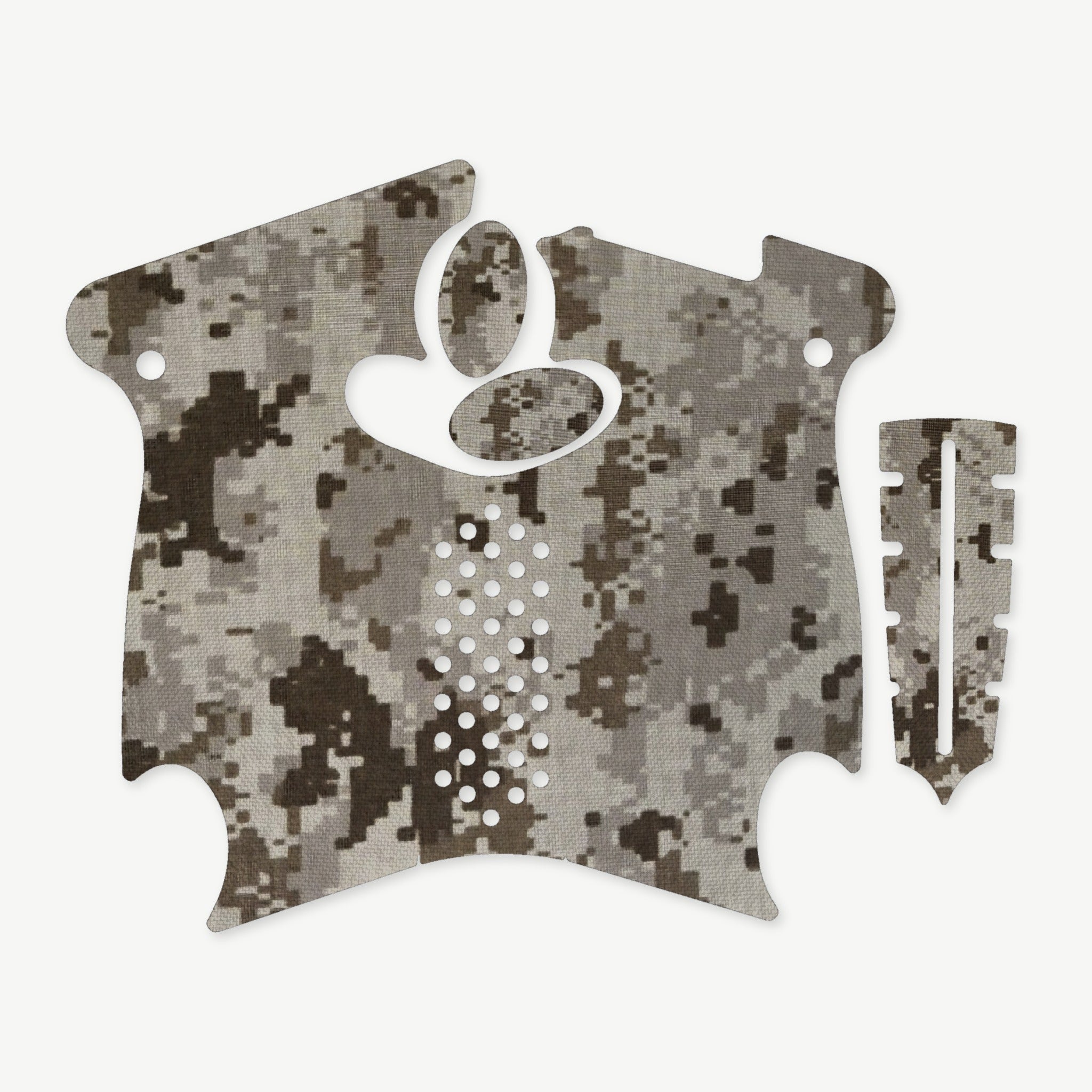 Grip Kit for Canik TP9 SA Mod.2 - die-cut Cordura 1000D kit pieces in ACU (Desert) - Combat Textiles