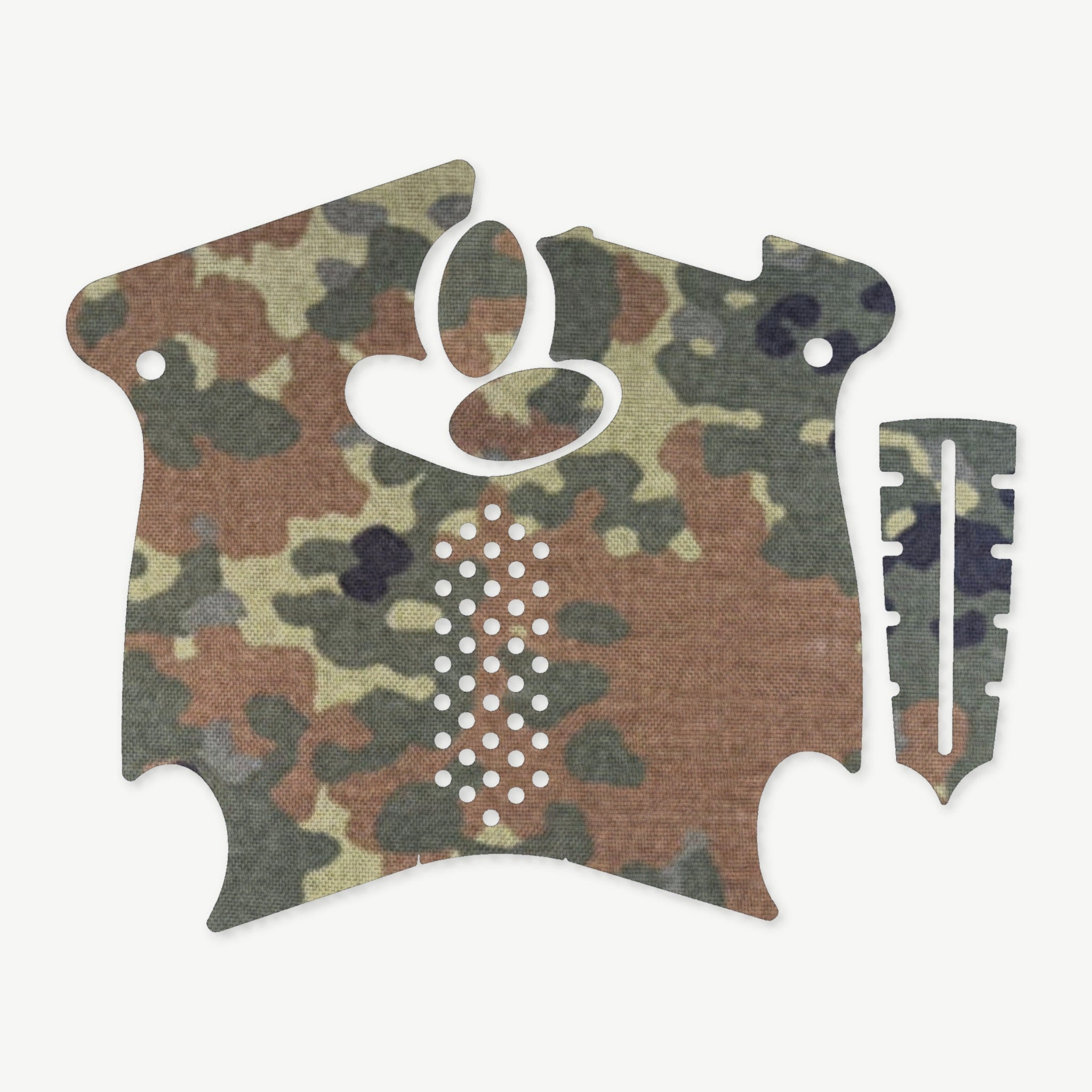 Grip Kit for Canik TP9 SA Mod.2 - die-cut Cordura 1000D kit pieces in Flecktarn - Combat Textiles