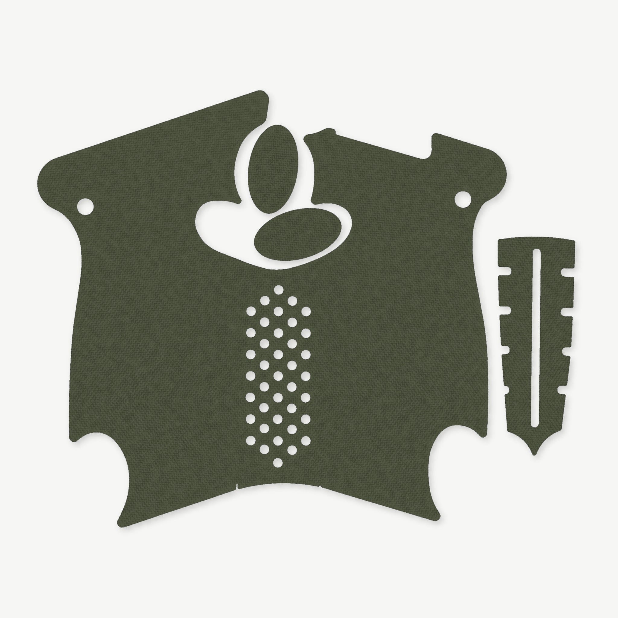 Grip Kit for Canik TP9 SA Mod.2 - die-cut Cordura 1000D kit pieces in OD Green - Combat Textiles