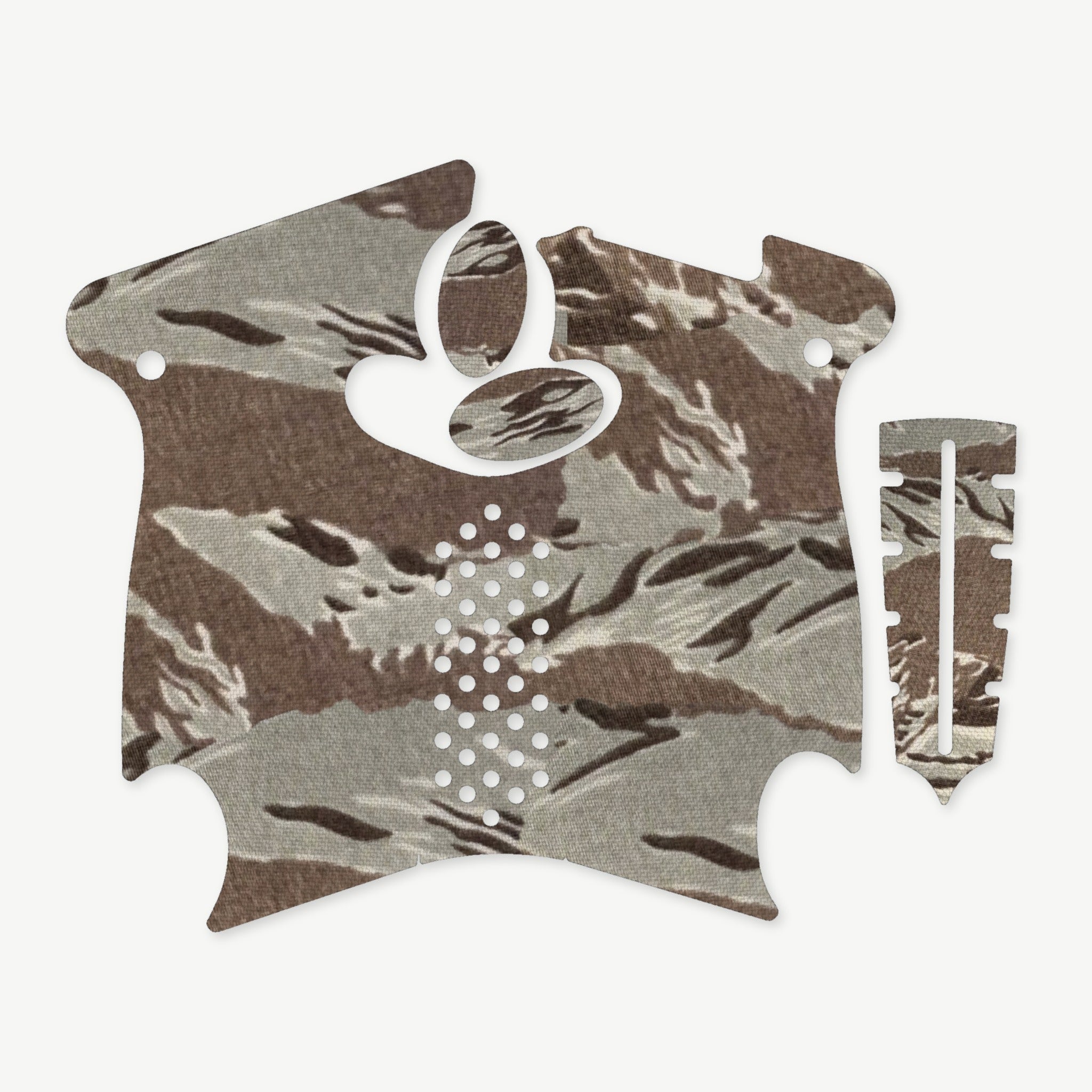 Grip Kit for Canik TP9 SA Mod.2 - die-cut Cordura 1000D kit pieces in Tiger Stripe (ABU) - Combat Textiles