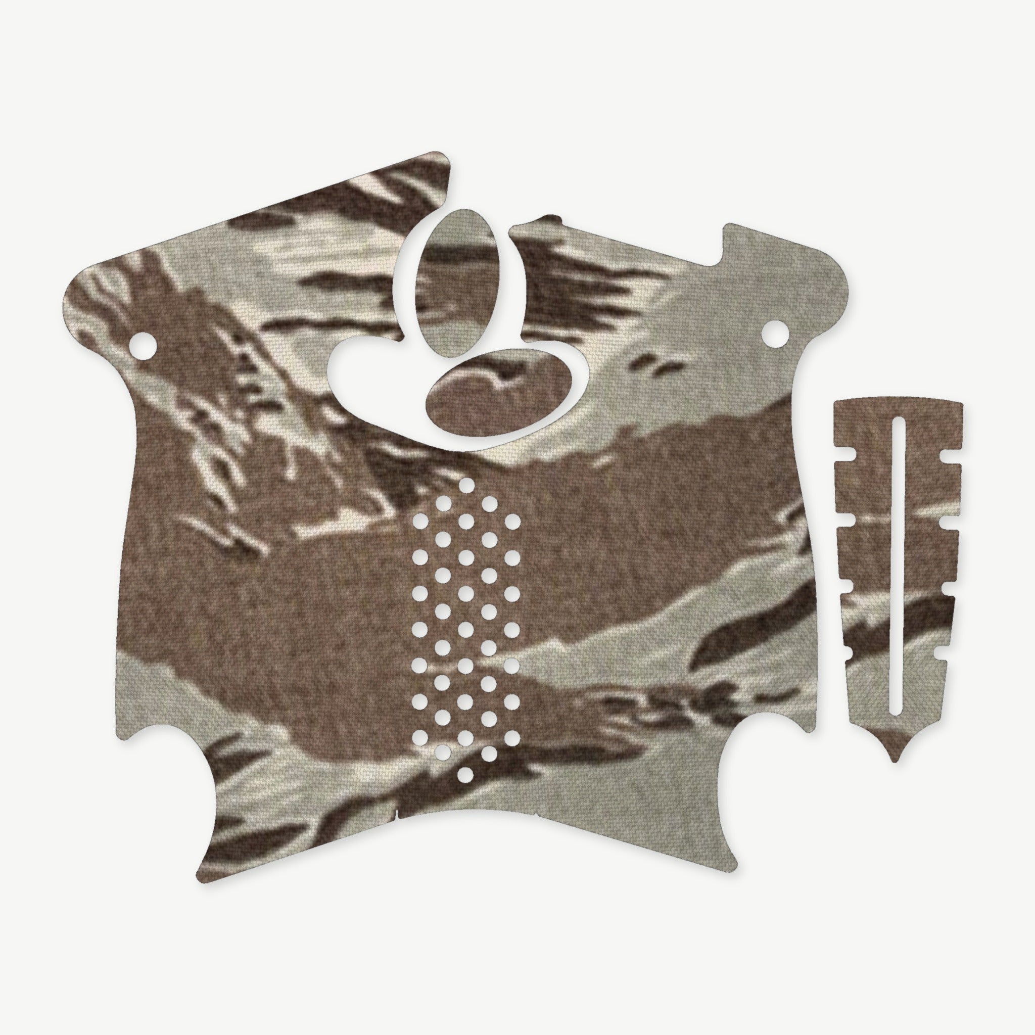 Grip Kit for Canik TP9 SA Mod.2 - die-cut Cordura 1000D kit pieces in Tiger Stripe (ABU) - Combat Textiles