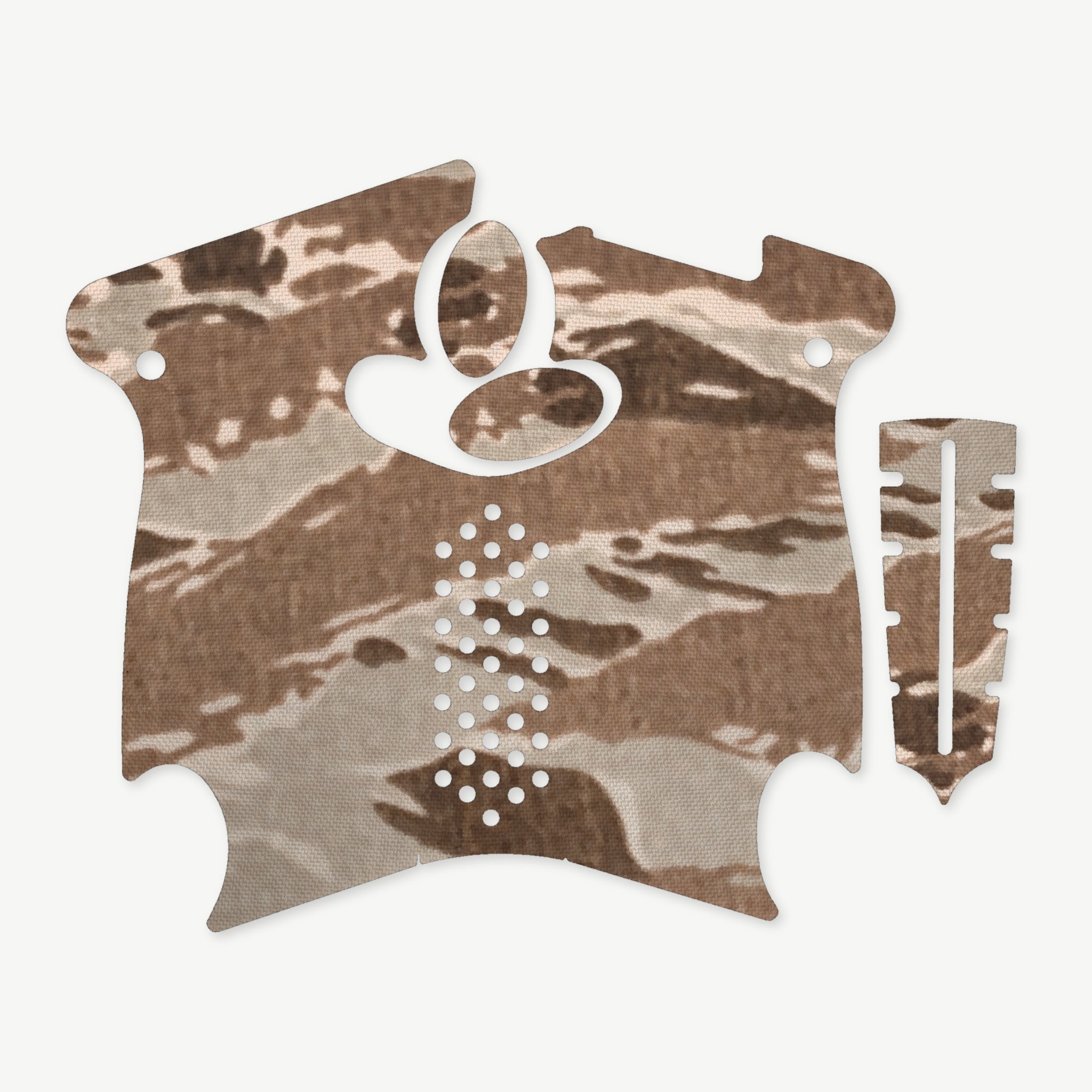 Grip Kit for Canik TP9 SA Mod.2 - die-cut Cordura 1000D kit pieces in Tiger Stripe (Desert) - Combat Textiles