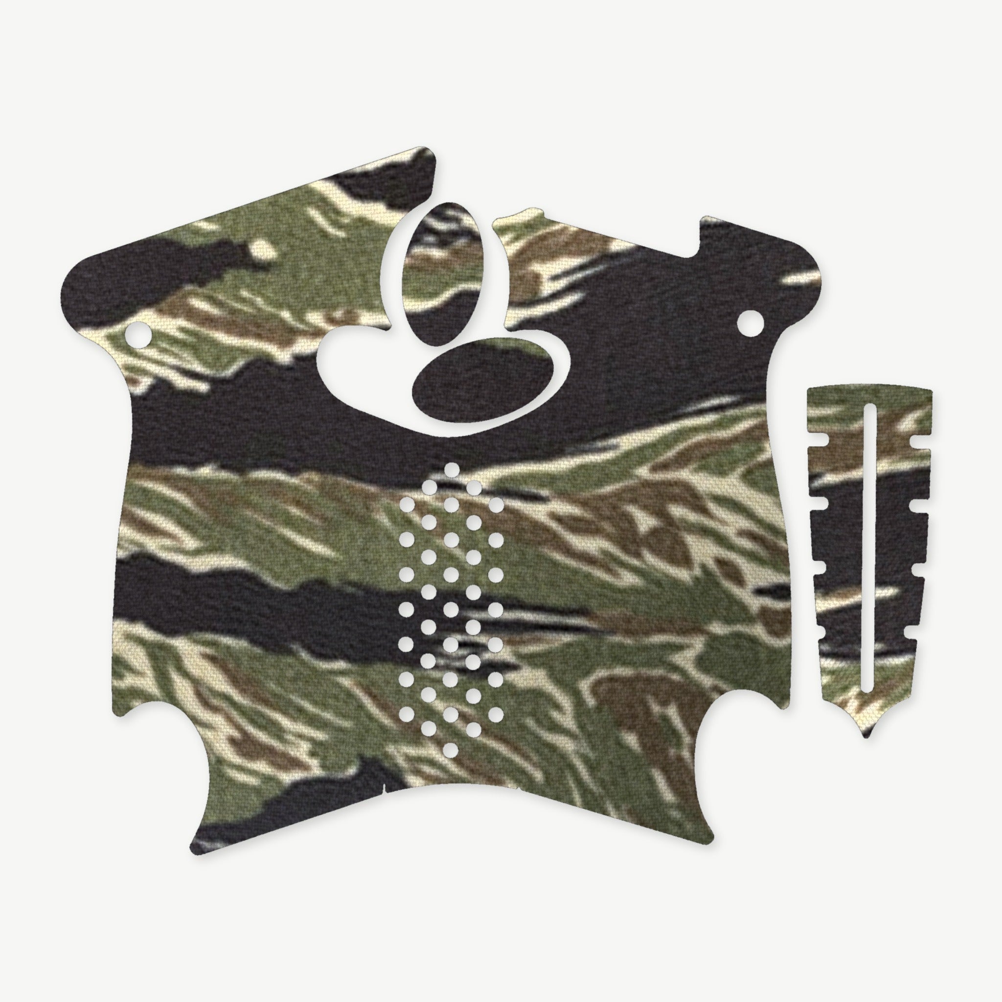 Grip Kit for Canik TP9 SA Mod.2 - die-cut Cordura 1000D kit pieces in Tiger Stripe (Green/Black) - Combat Textiles