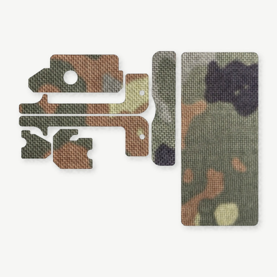 Light Wrap Kit for OLIGHT VALKYRIE PL-MINI 3 - die-cut Cordura 1000D kit pieces in Flecktarn - Combat Textiles