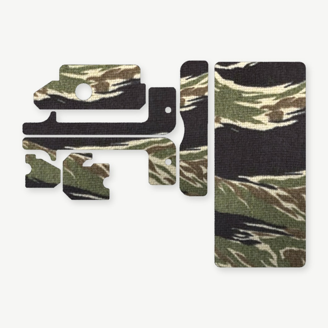 Light Wrap Kit for OLIGHT VALKYRIE PL-MINI 3 - die-cut Cordura 1000D kit pieces in Tiger Stripe (Green/Black) - Combat Textiles