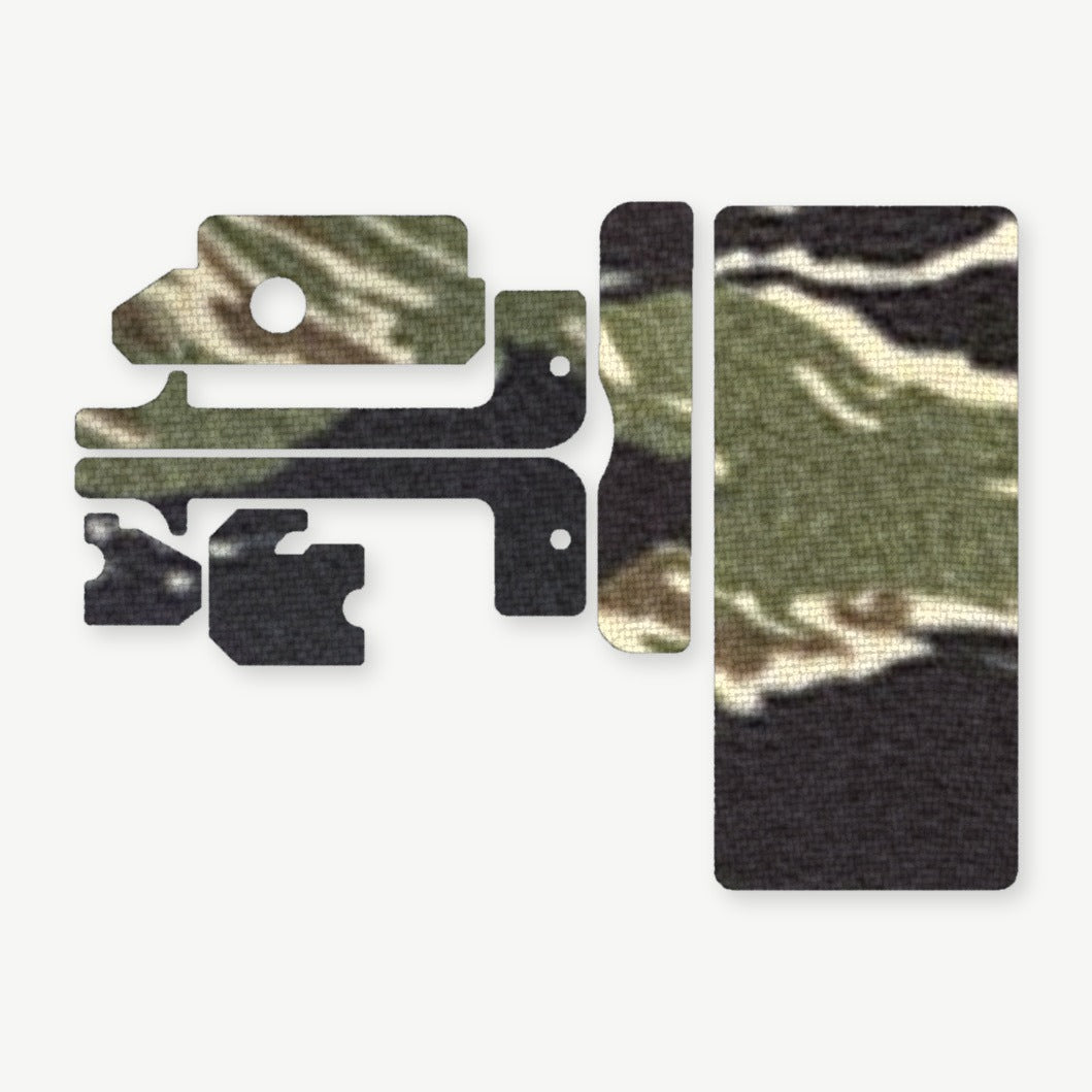 Light Wrap Kit for OLIGHT VALKYRIE PL-MINI 3 - die-cut Cordura 1000D kit pieces in Tiger Stripe (Green/Black) - Combat Textiles