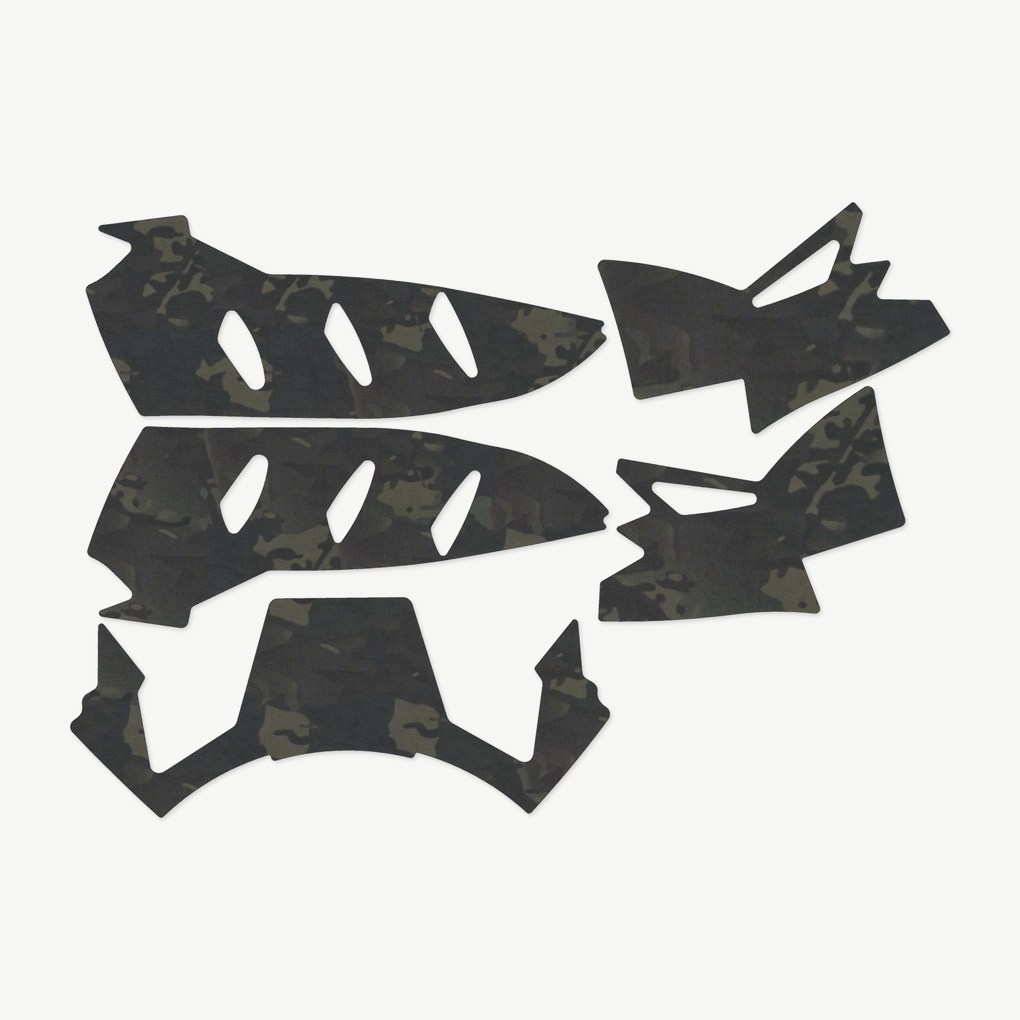 Helmet Wrap Kit for Team Wendy EXFIL LTP - die-cut Cordura 1000D kit pieces in MultiCam Black - Combat Textiles