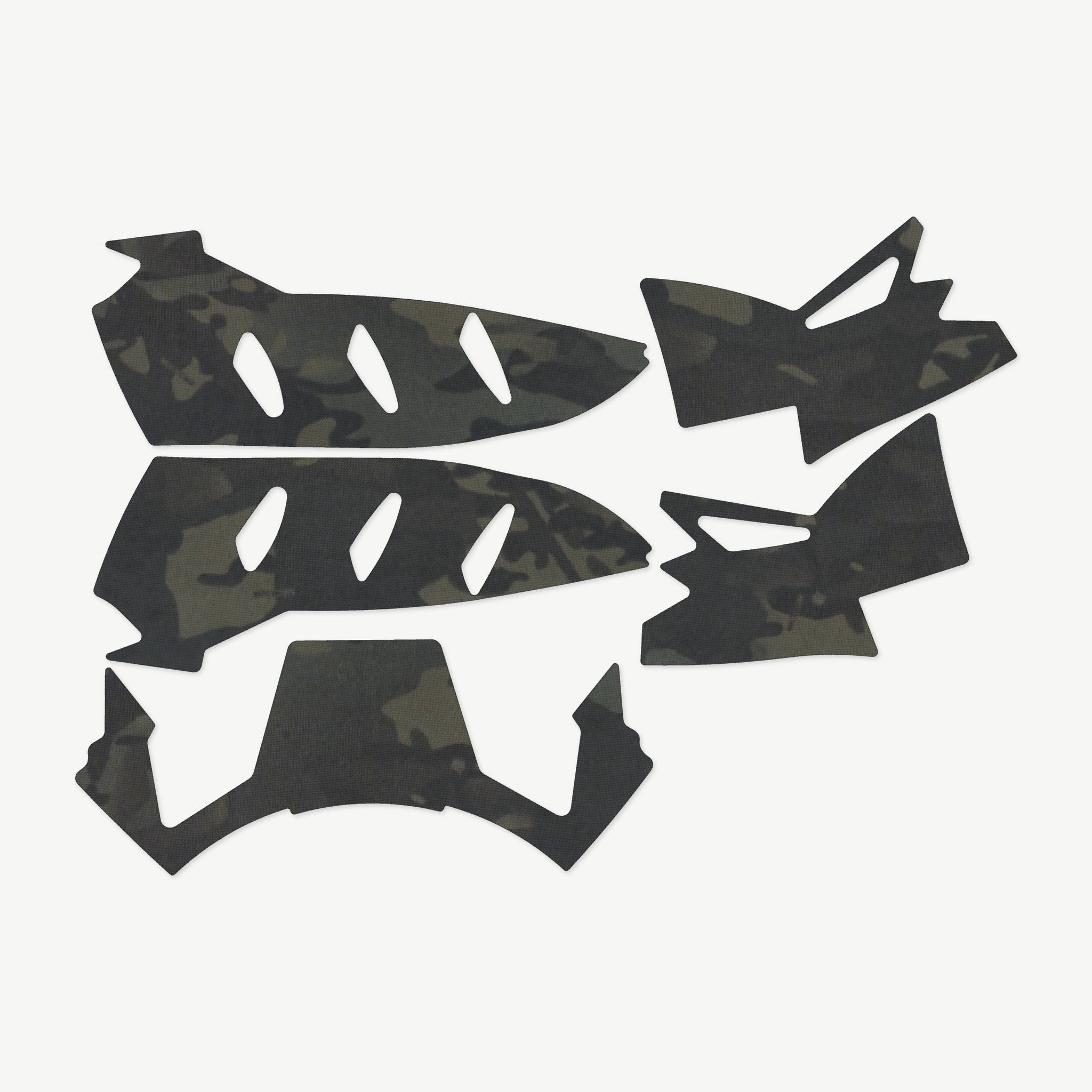 Helmet Wrap Kit for Team Wendy EXFIL LTP - die-cut Cordura 1000D kit pieces in MultiCam Black - Combat Textiles