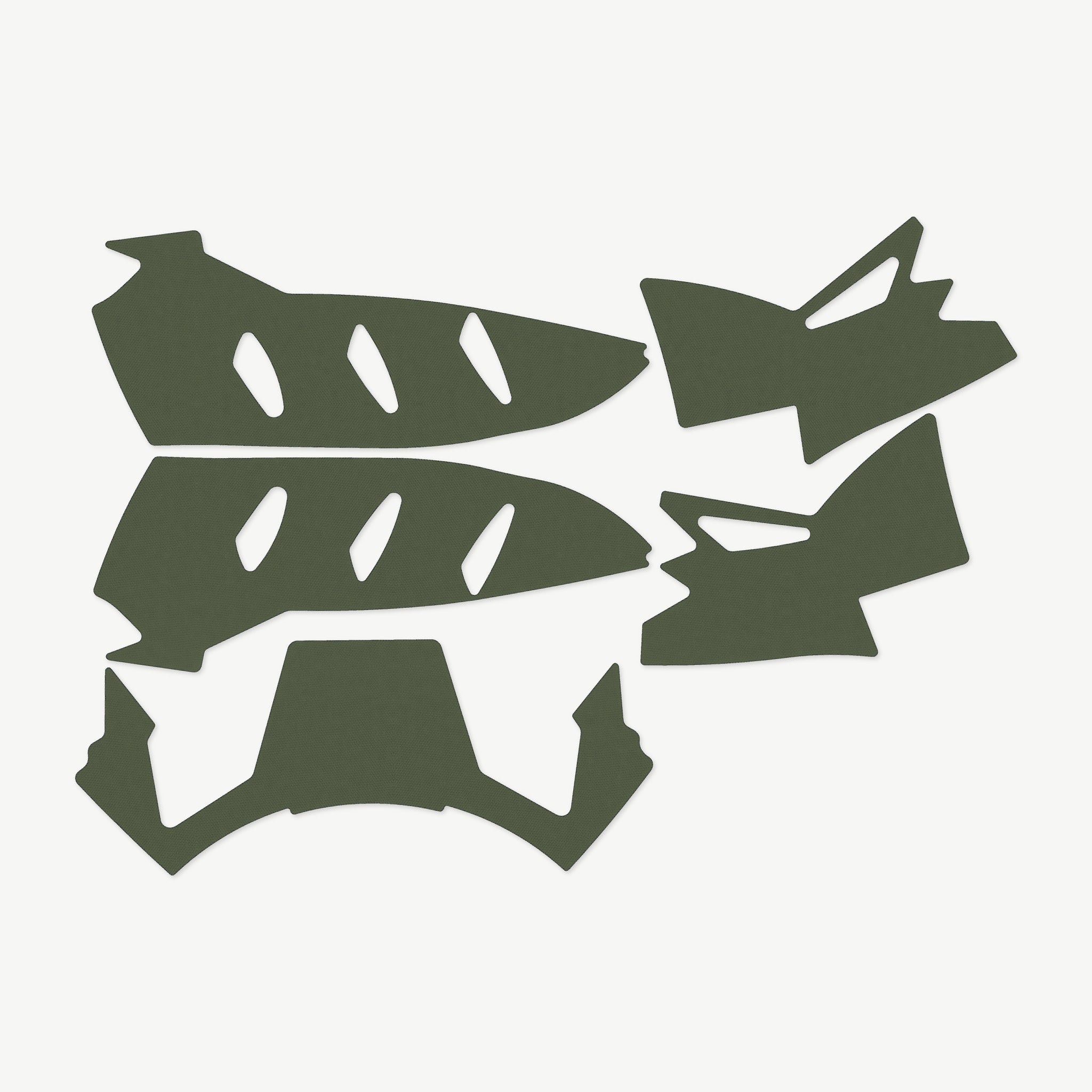 Helmet Wrap Kit for Team Wendy EXFIL LTP - die-cut Cordura 1000D kit pieces in Ranger Green - Combat Textiles