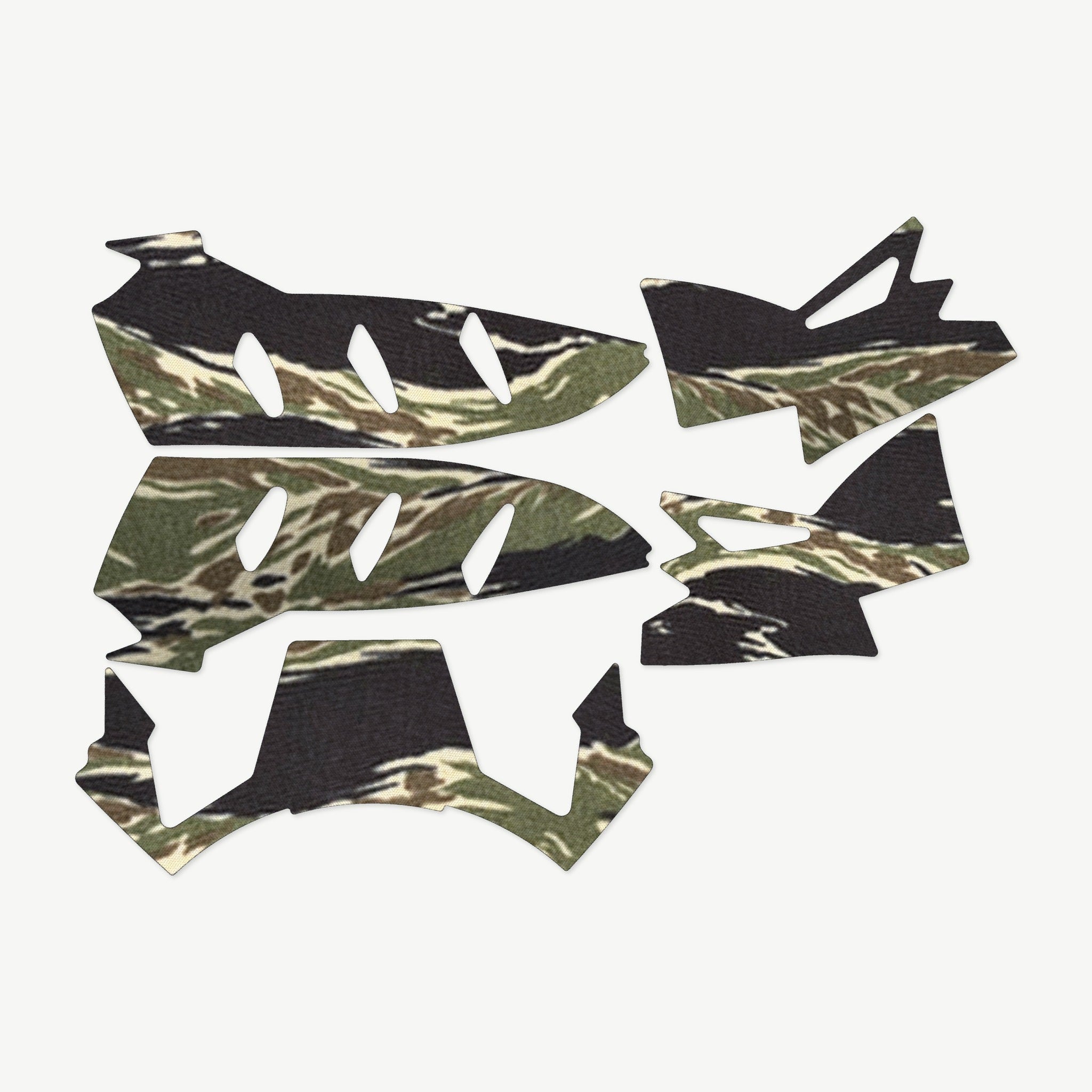 Helmet Wrap Kit for Team Wendy EXFIL LTP - die-cut Cordura 1000D kit pieces in Tiger Stripe (Green/Black) - Combat Textiles