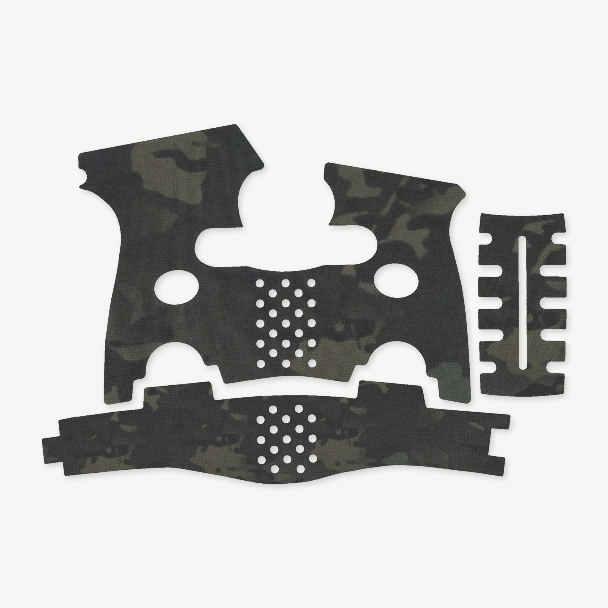Grip Kit for FN 503 - die-cut Cordura 1000D kit pieces in MultiCam Black - Combat Textiles