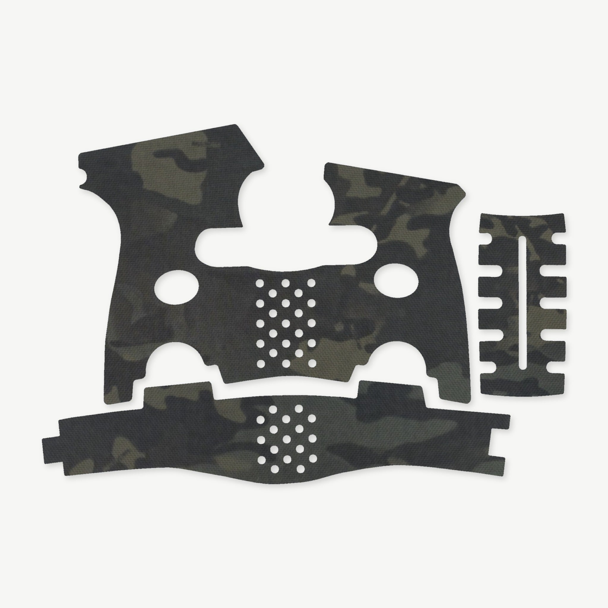 Grip Kit for FN 503 - die-cut Cordura 1000D kit pieces in MultiCam Black - Combat Textiles