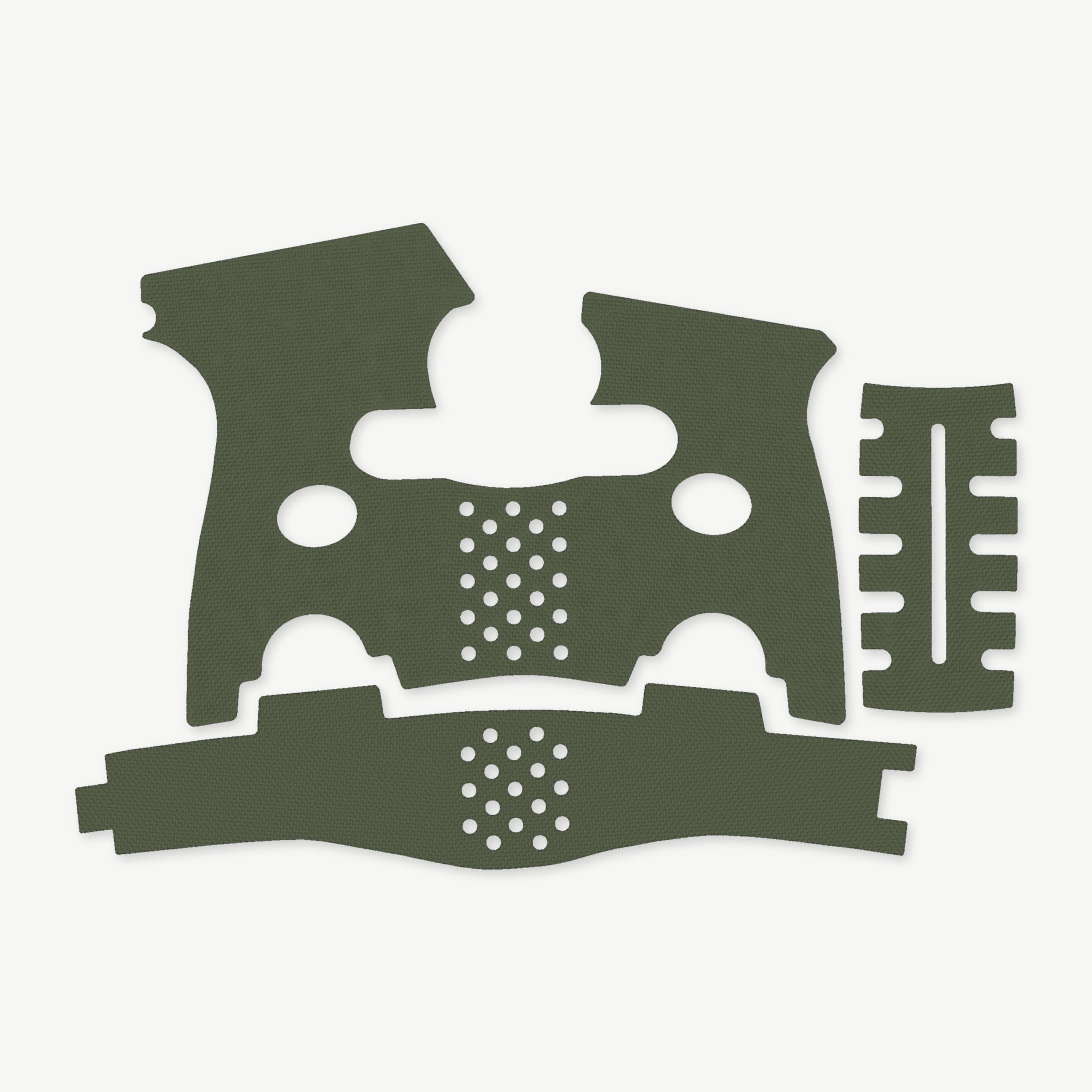 Grip Kit for FN 503 - die-cut Cordura 1000D kit pieces in Ranger Green - Combat Textiles