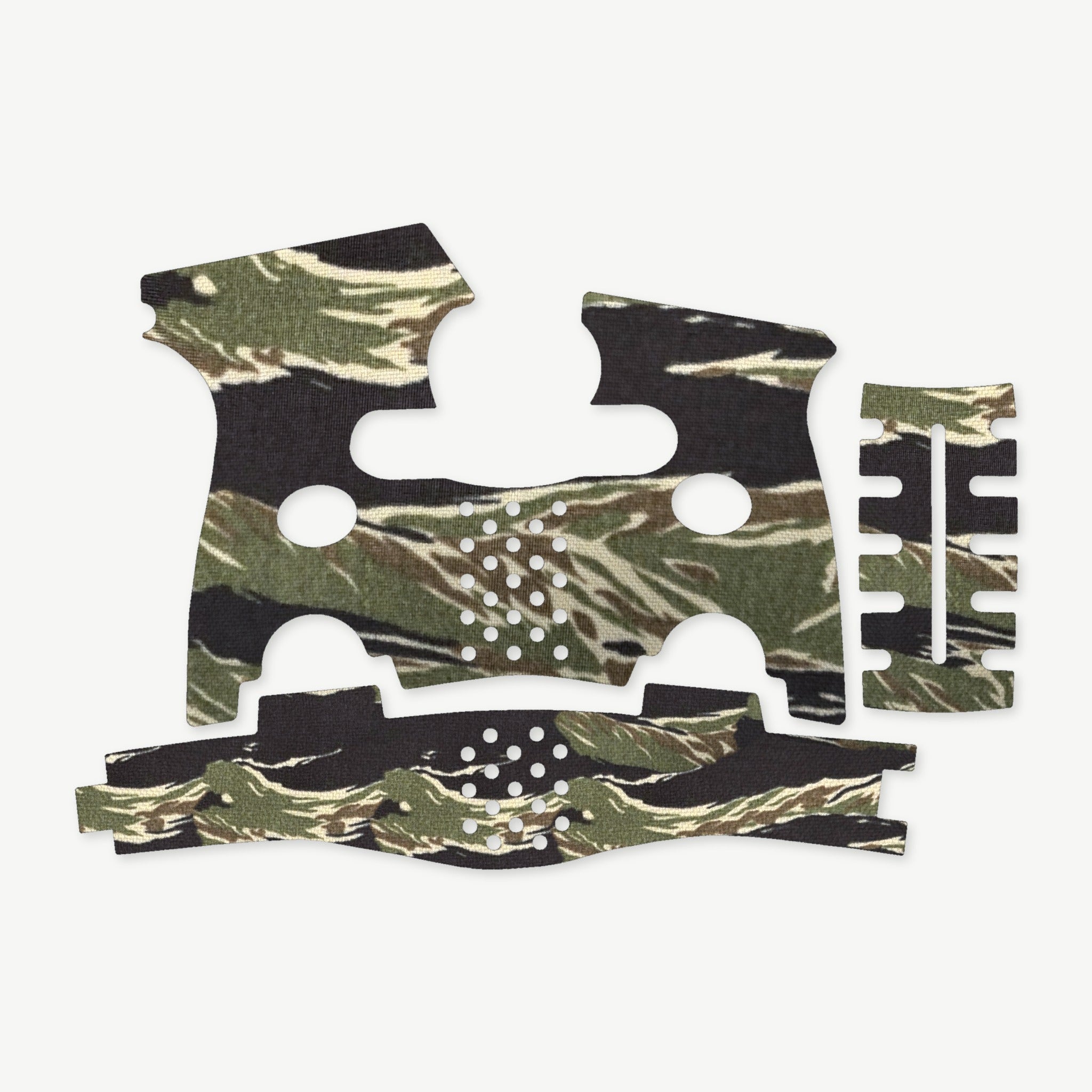 Grip Kit for FN 503 - die-cut Cordura 1000D kit pieces in Tiger Stripe (Green/Black) - Combat Textiles