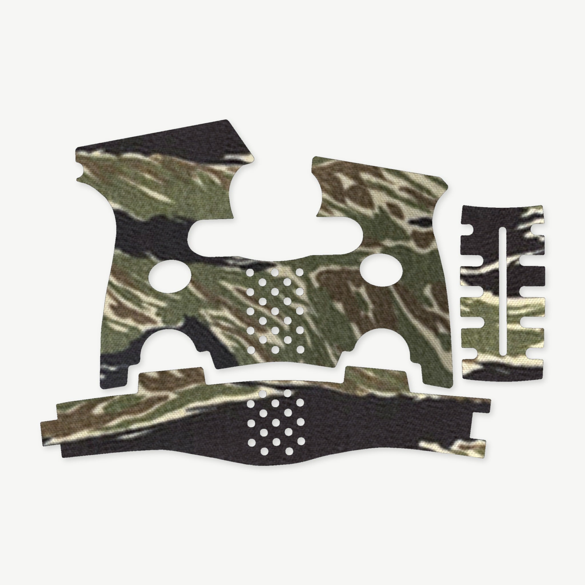Grip Kit for FN 503 - die-cut Cordura 1000D kit pieces in Tiger Stripe (Green/Black) - Combat Textiles