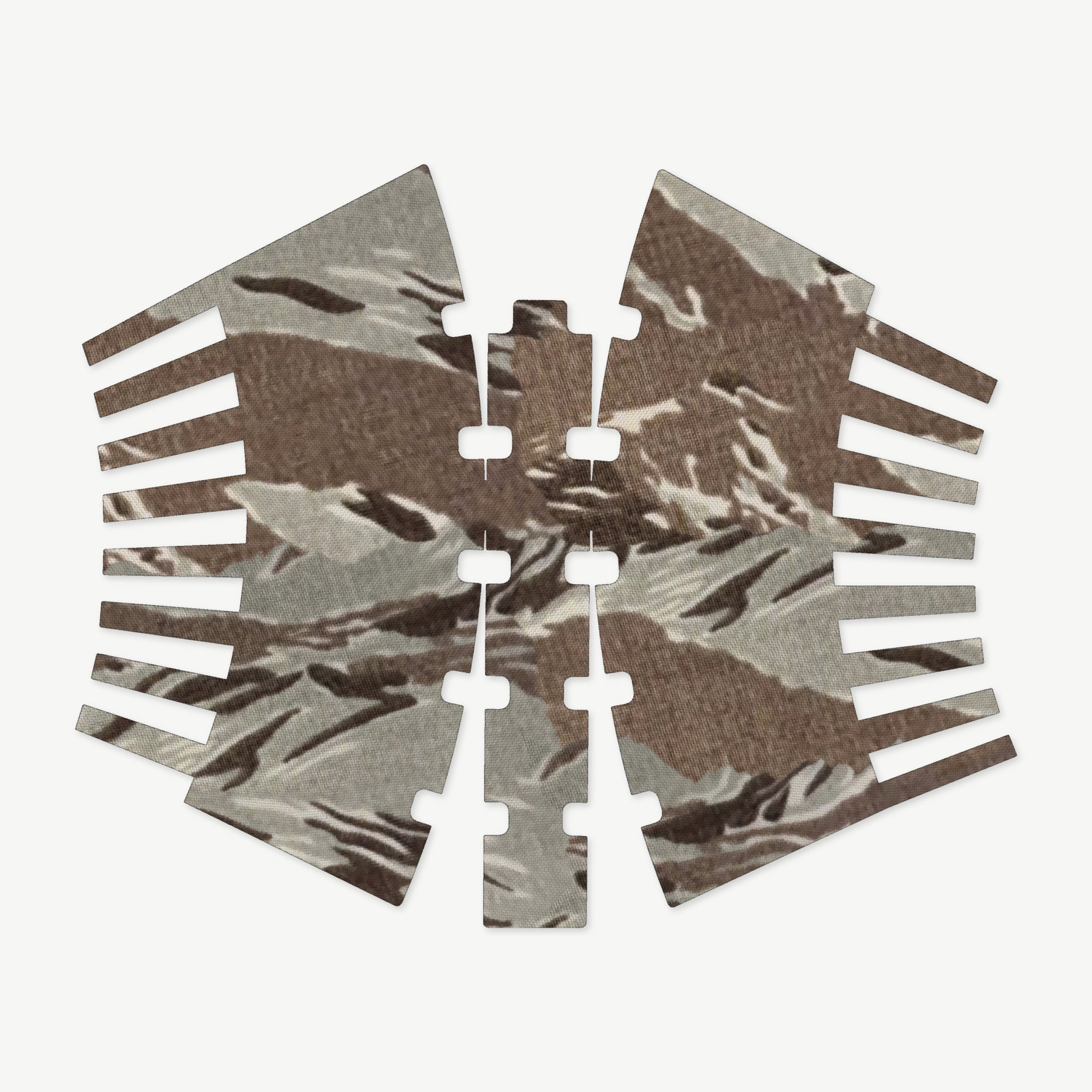 Mag Wrap Kit for Magpul PMAG 30 AK/AKM Gen 3 - die-cut Cordura 1000D kit pieces in Tiger Stripe (ABU) - Combat Textiles