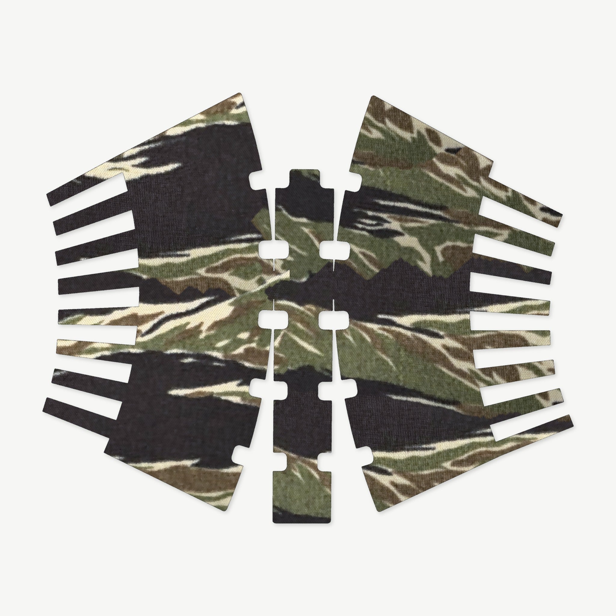 Mag Wrap Kit for Magpul PMAG 30 AK/AKM Gen 3 - die-cut Cordura 1000D kit pieces in Tiger Stripe (Green/Black) - Combat Textiles