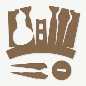 Optic Wrap Kit for SIG Romeo 5 (Gen 2) - die-cut Cordura 1000D kit pieces in Coyote - Combat Textiles