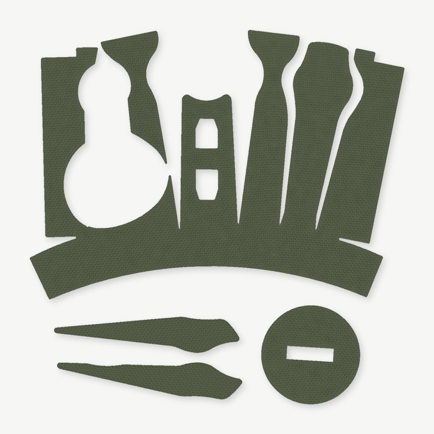 Optic Wrap Kit for SIG Romeo 5 (Gen 2) - die-cut Cordura 1000D kit pieces in Ranger Green - Combat Textiles