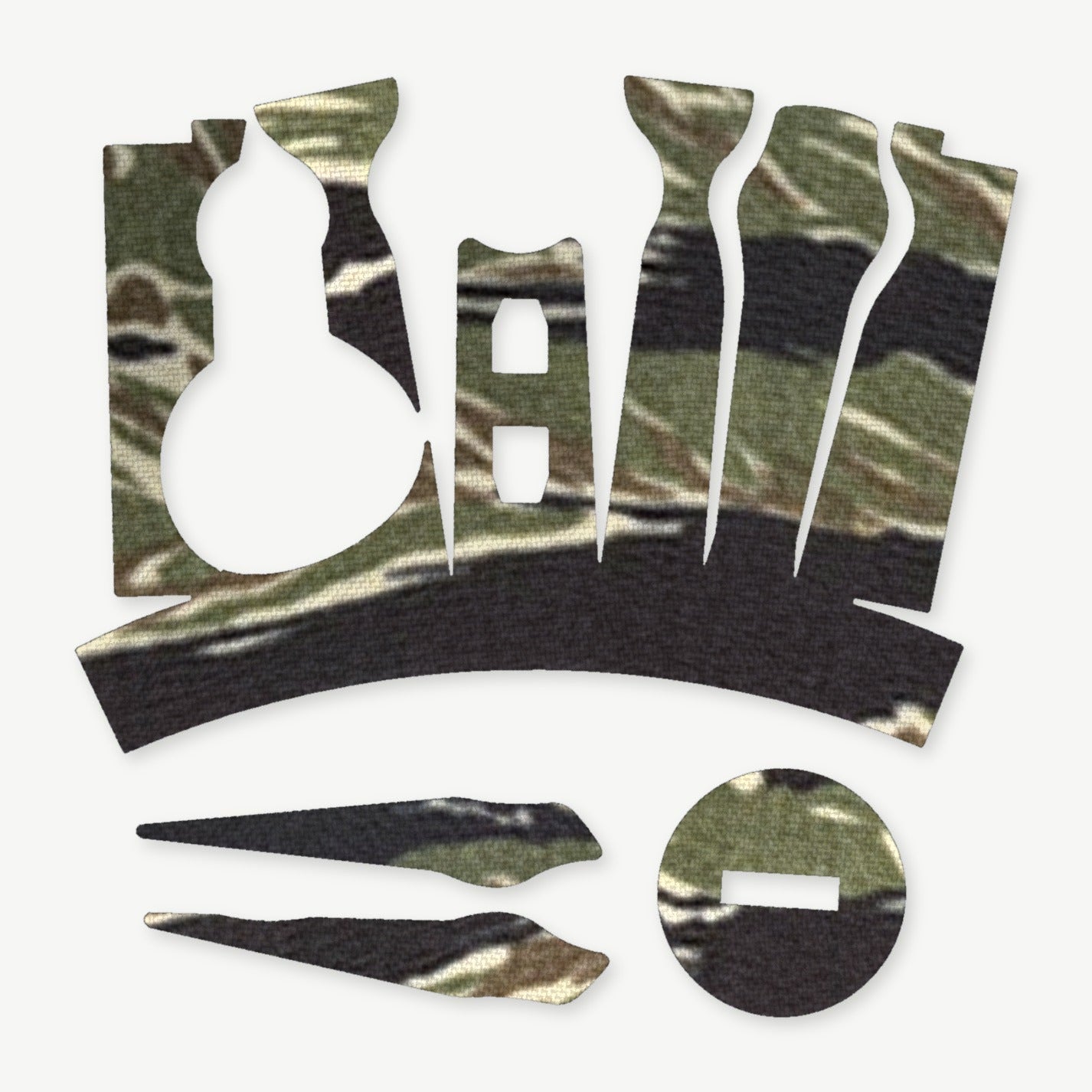 Optic Wrap Kit for SIG Romeo 5 (Gen 2) - die-cut Cordura 1000D kit pieces in Tiger Stripe (Green/Black) - Combat Textiles