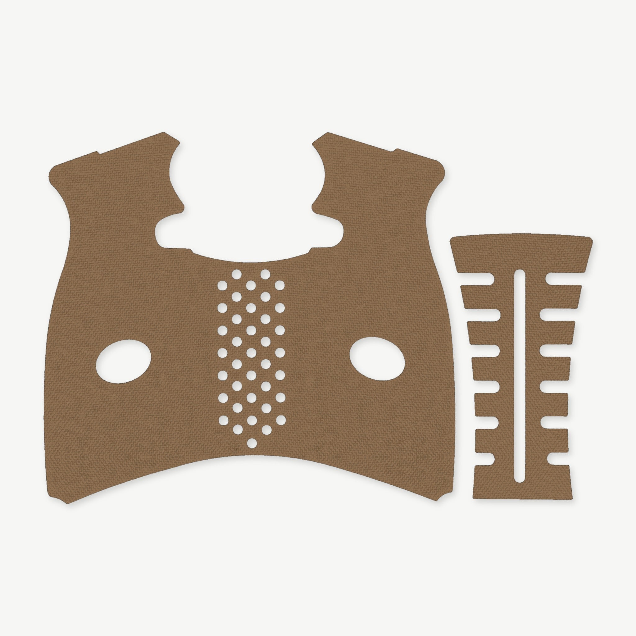 Grip Kit for FNS 9/40 Full Size - die-cut Cordura 1000D kit pieces in Coyote - Combat Textiles