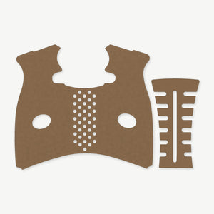 Grip Kit for FNS 9/40 Full Size - die-cut Cordura 1000D kit pieces in Coyote - Combat Textiles