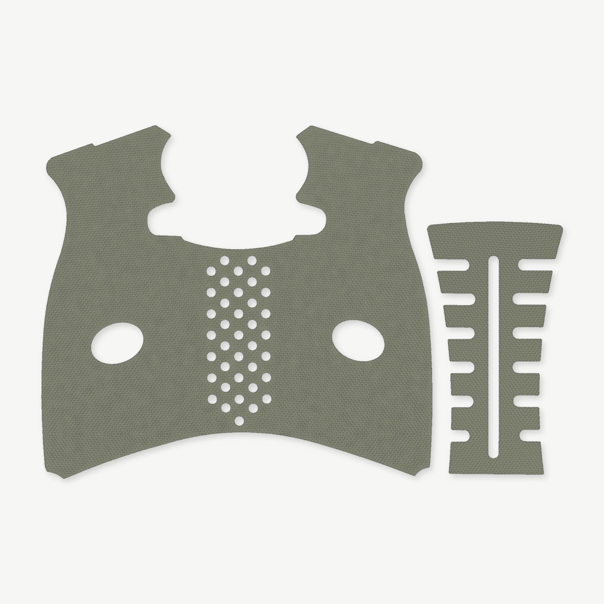 Grip Kit for FNS 9/40 Full Size - die-cut Cordura 1000D kit pieces in OD Green - Combat Textiles