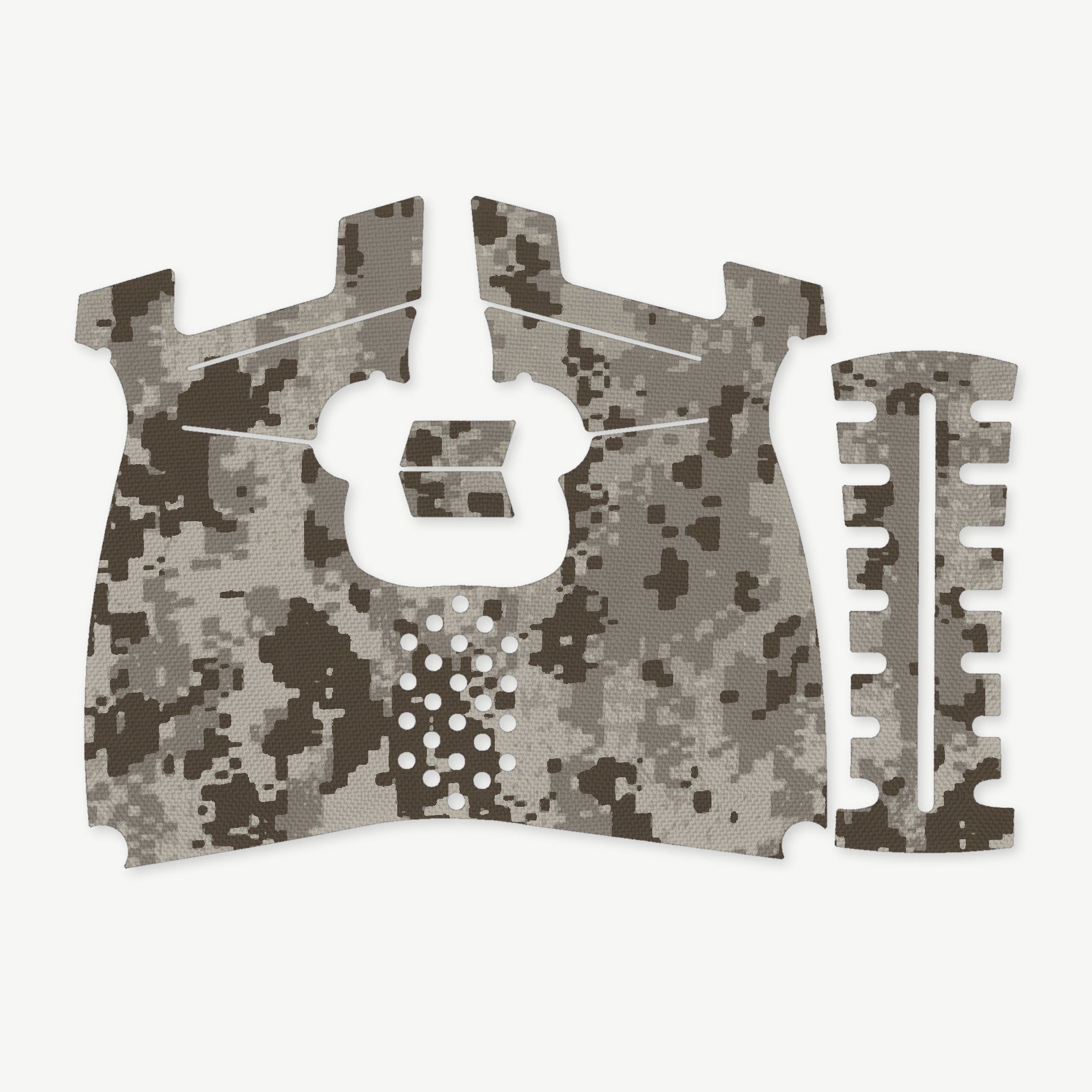 Grip Kit for Kimber R7 Mako (Carbon Compact) - die-cut Cordura 1000D kit pieces in ACU (Desert) - Combat Textiles