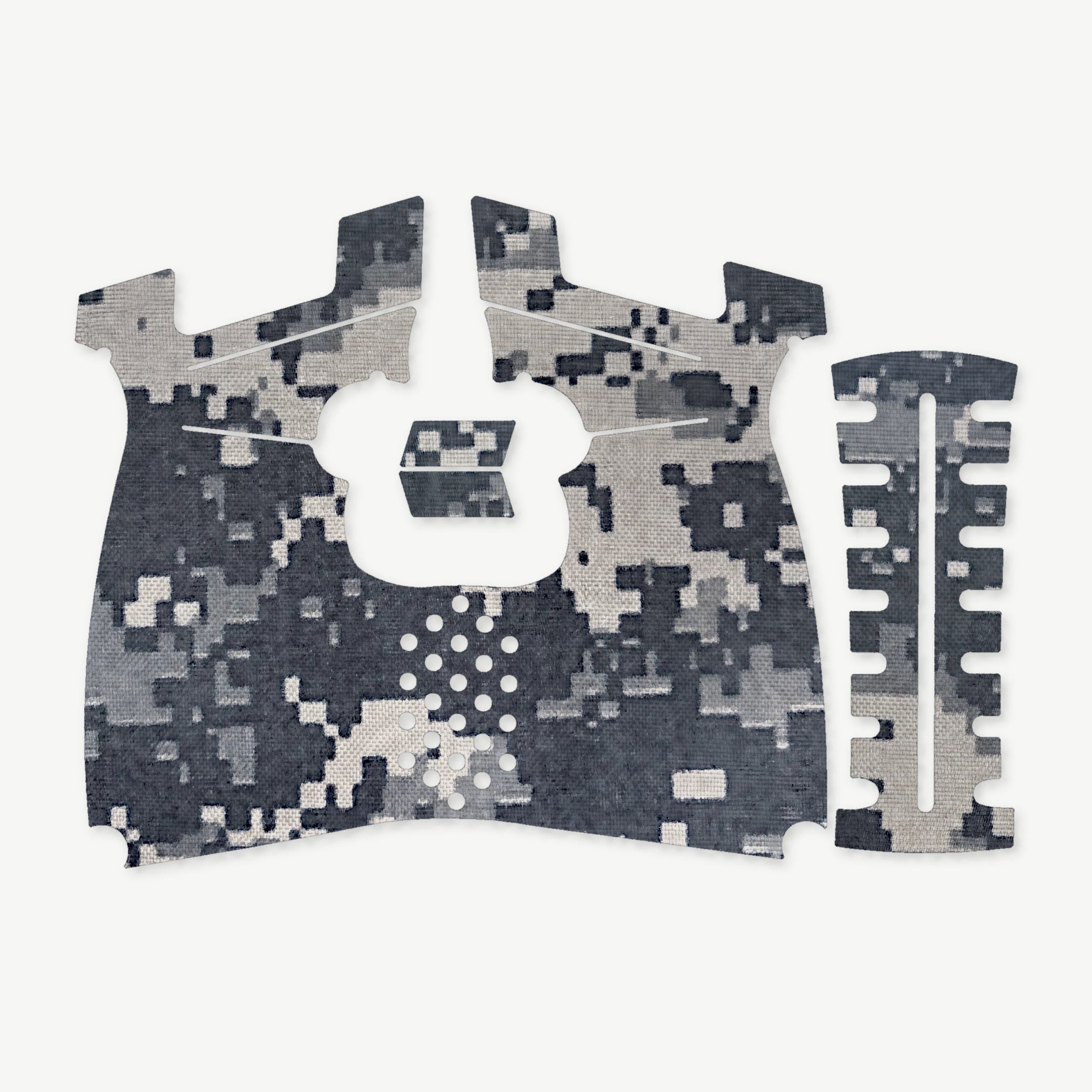 Grip Kit for Kimber R7 Mako (Carbon Compact) - die-cut Cordura 1000D kit pieces in ACU - Combat Textiles