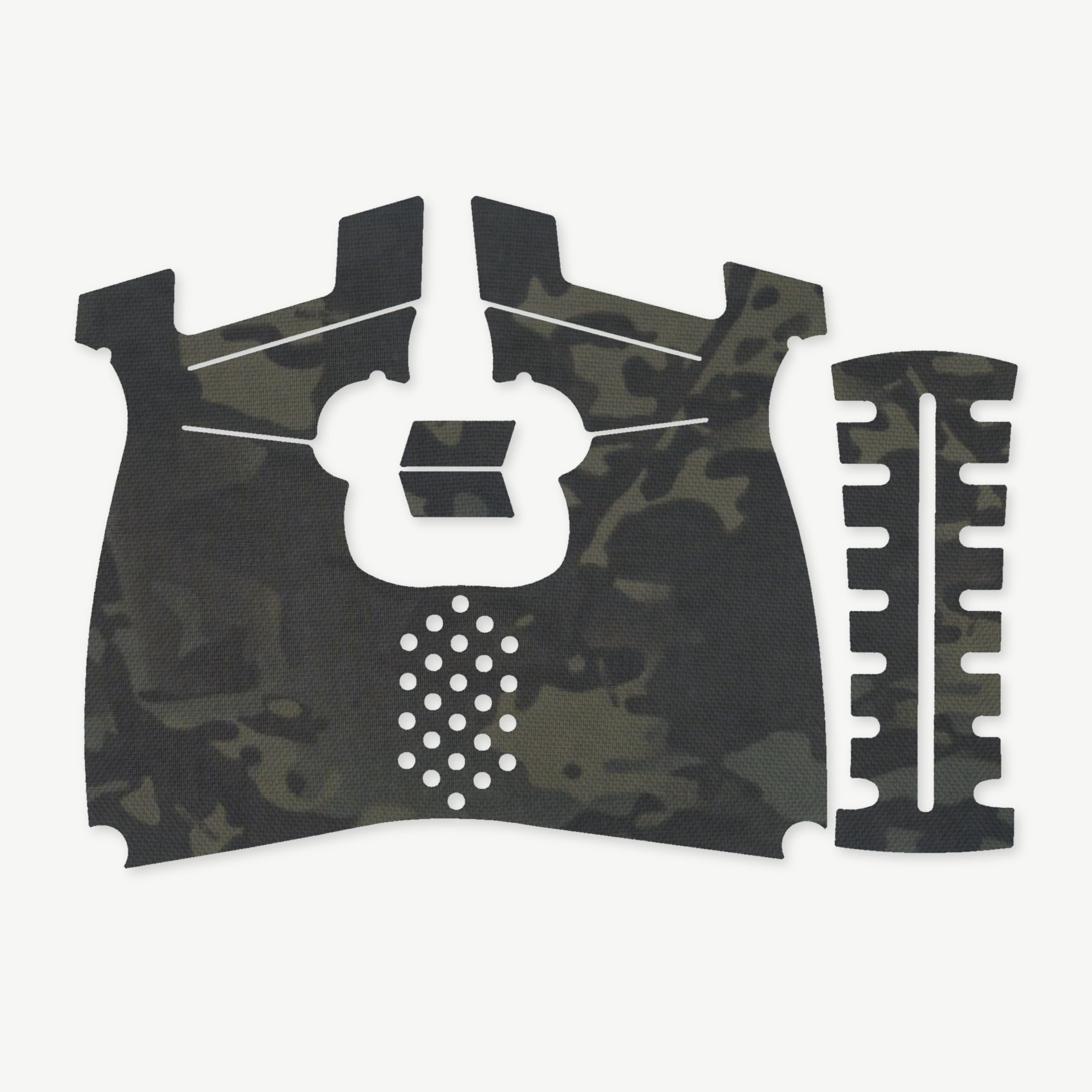Grip Kit for Kimber R7 Mako (Carbon Compact) - die-cut Cordura 1000D kit pieces in MultiCam Black - Combat Textiles