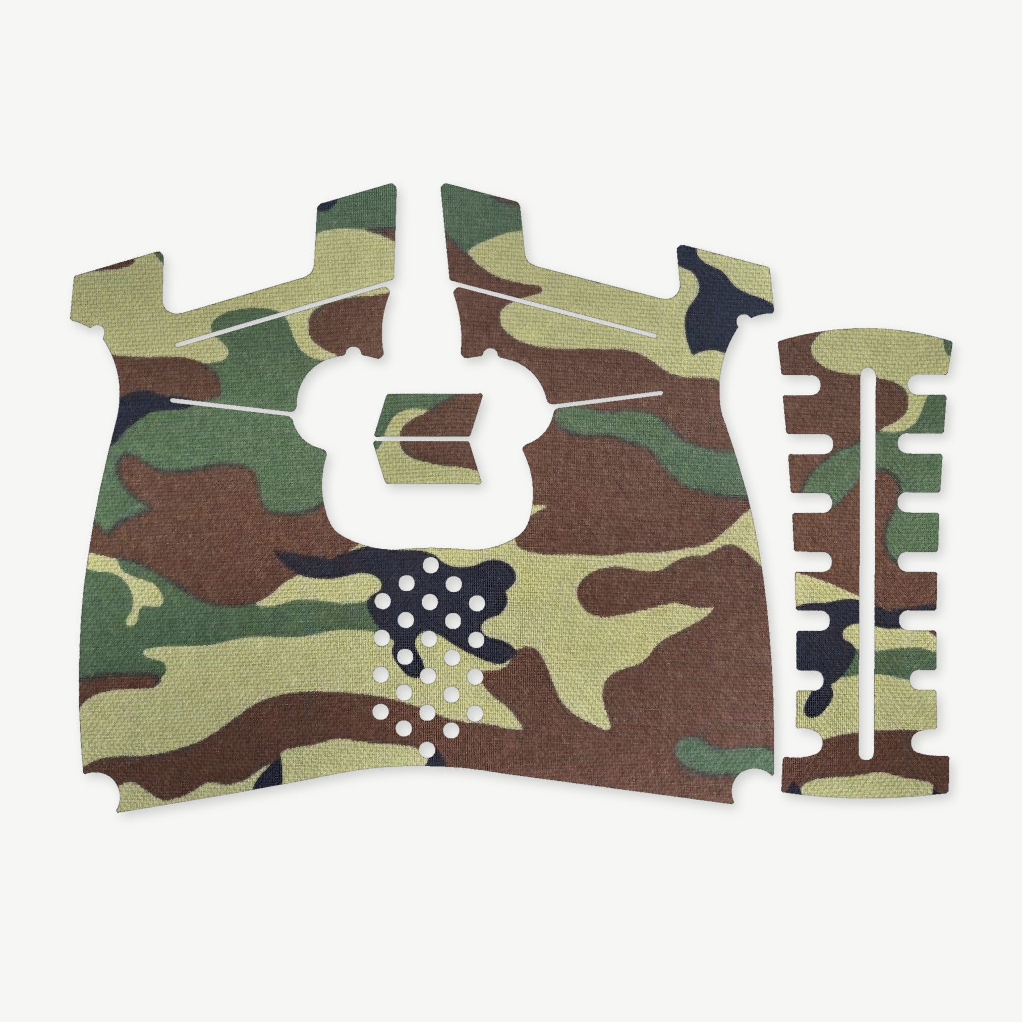 Grip Kit for Kimber R7 Mako (Carbon Compact) - die-cut Cordura 1000D kit pieces in M81 Woodland - Combat Textiles