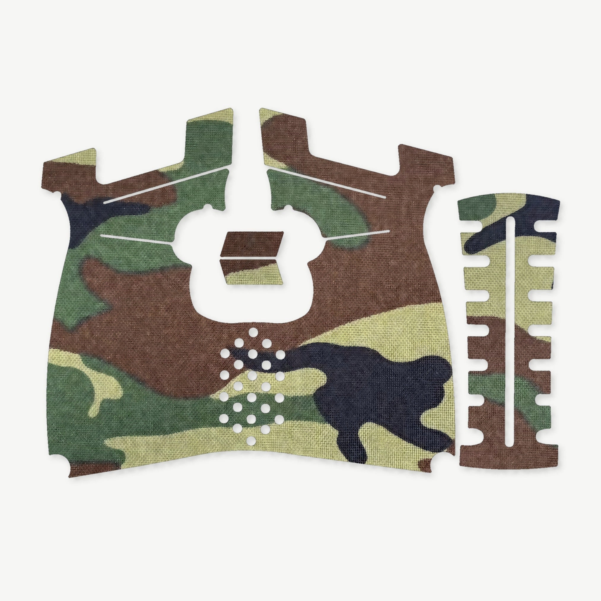 Grip Kit for Kimber R7 Mako (Carbon Compact) - die-cut Cordura 1000D kit pieces in M81 Woodland - Combat Textiles