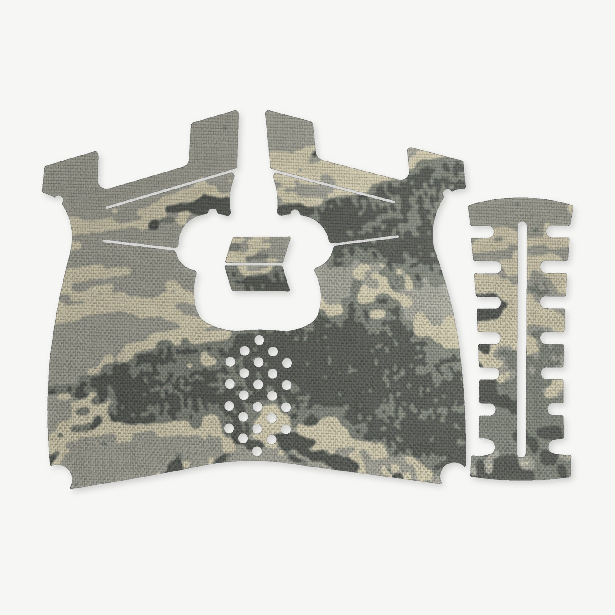 Grip Kit for Kimber R7 Mako (Carbon Compact) - die-cut Cordura 1000D kit pieces in Tiger Stripe (ABU) - Combat Textiles