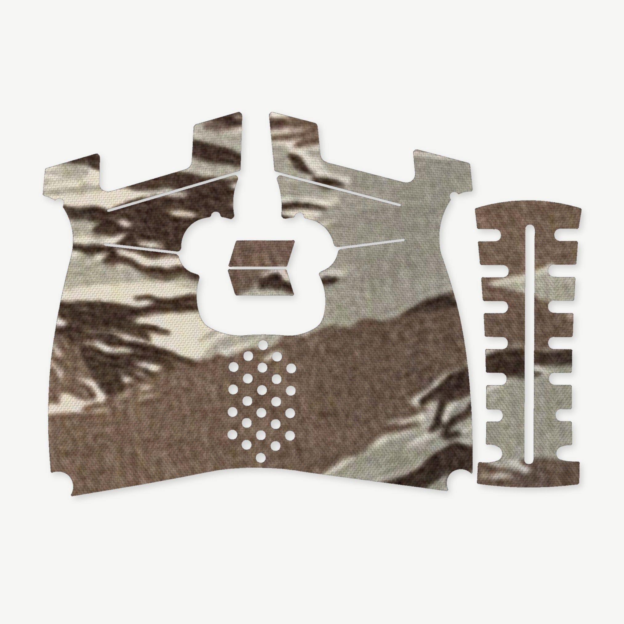 Grip Kit for Kimber R7 Mako (Carbon Compact) - die-cut Cordura 1000D kit pieces in Tiger Stripe (ABU) - Combat Textiles