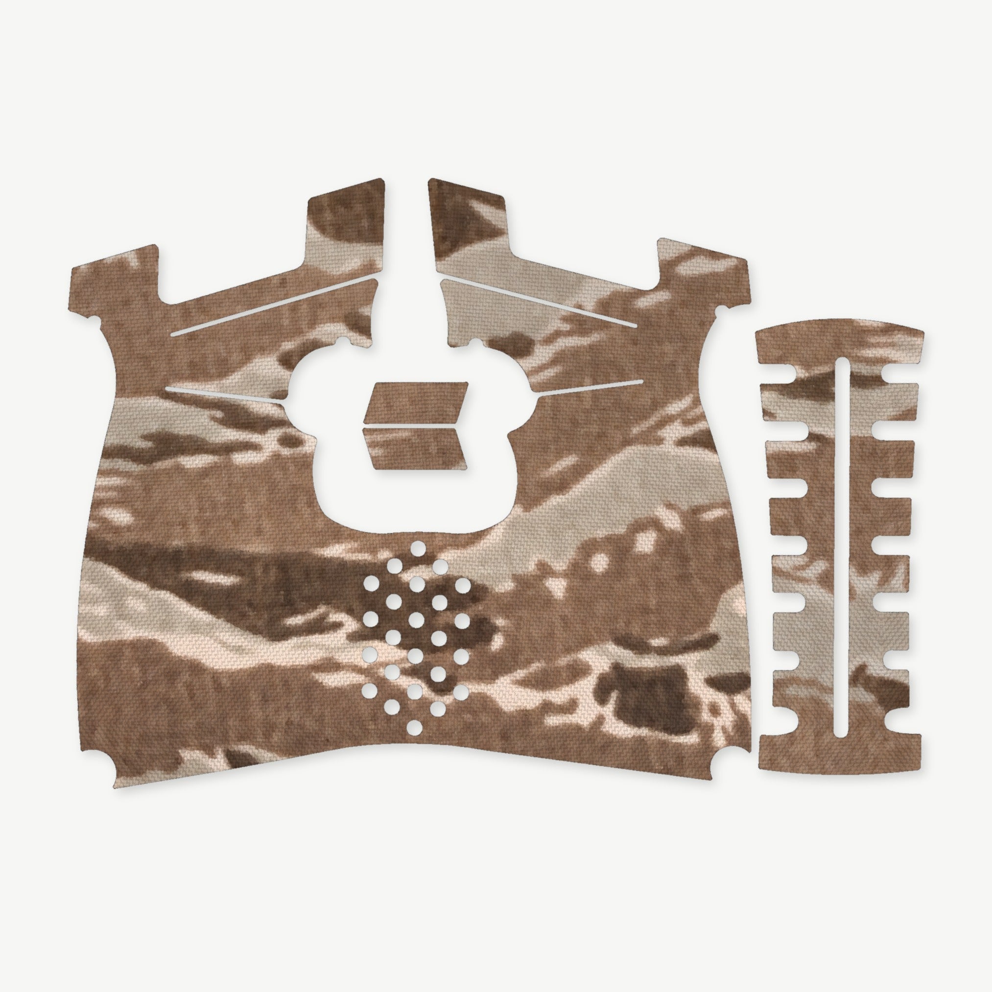 Grip Kit for Kimber R7 Mako (Carbon Compact) - die-cut Cordura 1000D kit pieces in Tiger Stripe (Desert) - Combat Textiles