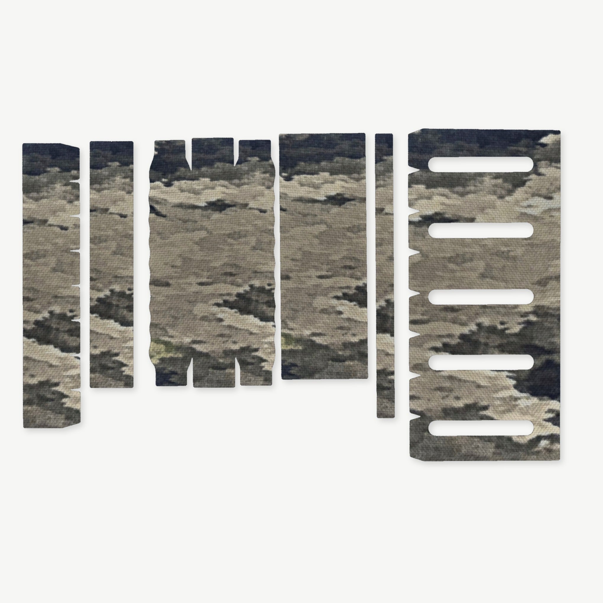 Light Wrap Kit for Modlite 18650 Rifle Light (PLHv2, v3/OKW v2) - die-cut Cordura 1000D kit pieces in A-TACS iX - Combat Textiles