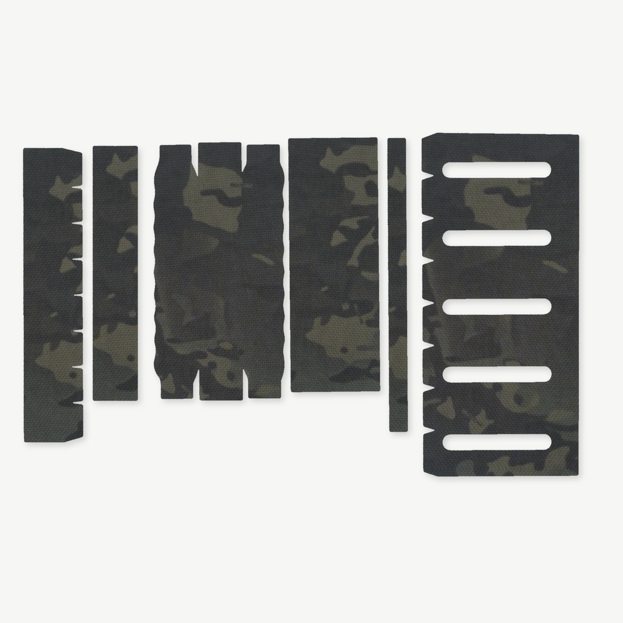 Light Wrap Kit for Modlite 18650 Rifle Light (PLHv2, v3/OKW v2) - die-cut Cordura 1000D kit pieces in MultiCam Black - Combat Textiles