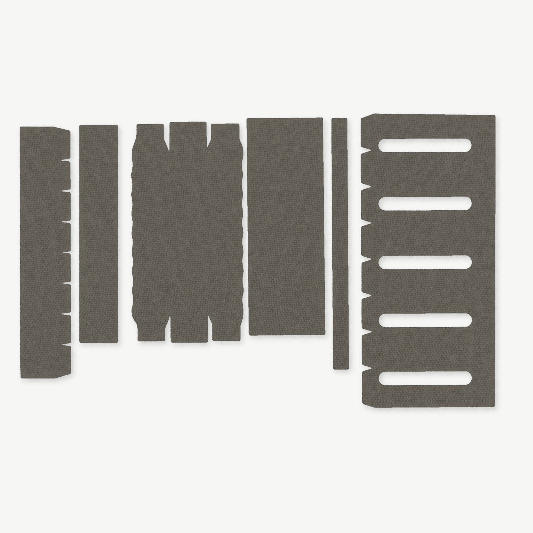Light Wrap Kit for Modlite 18650 Rifle Light (PLHv2, v3/OKW v2) - die-cut Cordura 1000D kit pieces in Ranger Green - Combat Textiles